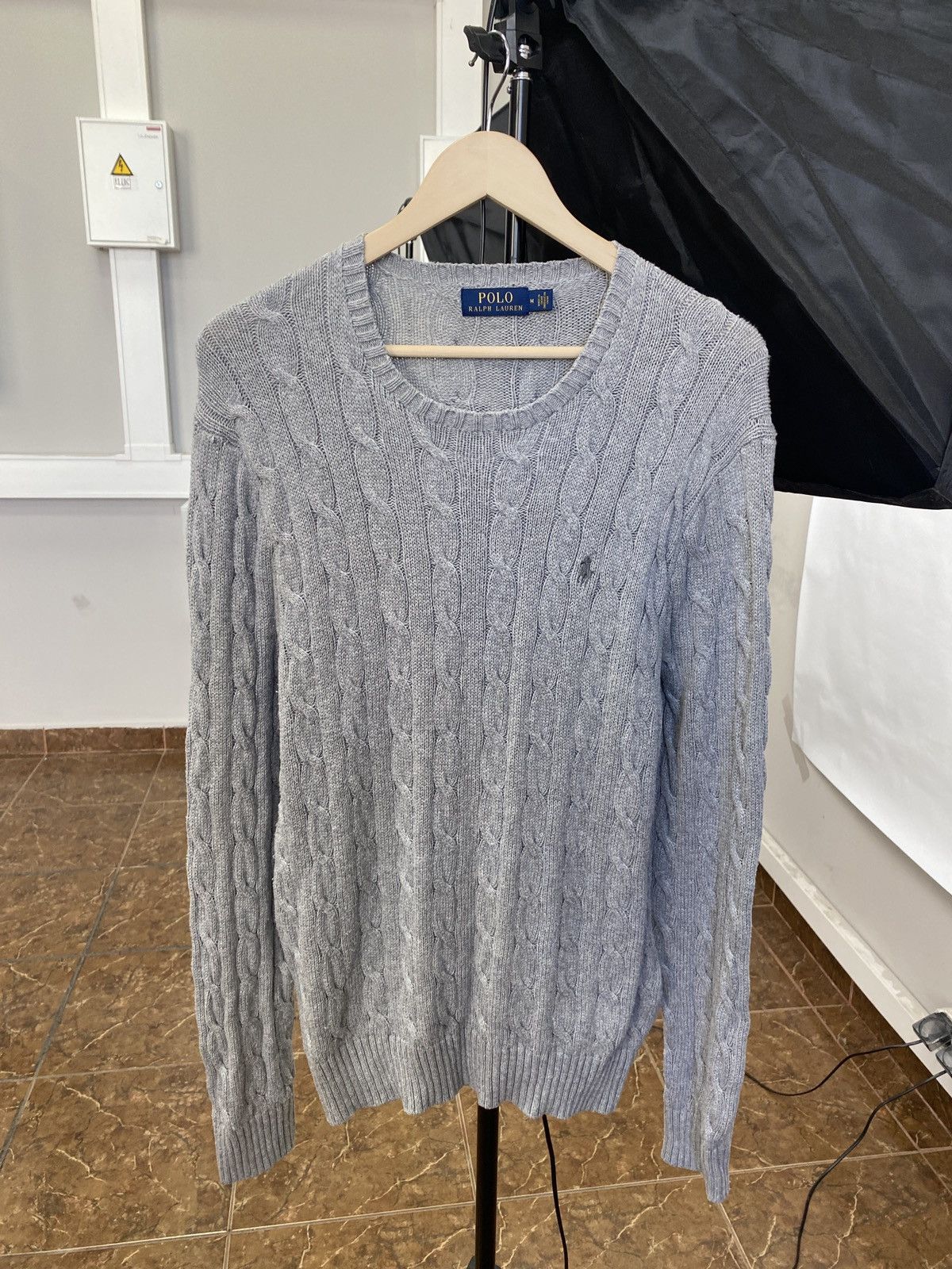 Polo Ralph Lauren 🇺🇸 Vintage Ralph Lauren Knitted Sweater Rare Retro Aran Size US M / EU 48-50 / 2 - 1 Thumbnail