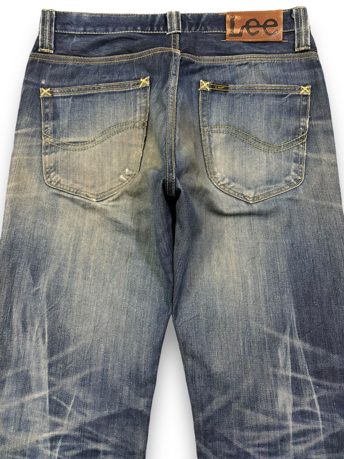 Lee Vintage 90s Lee Riders Mud Wash Flare Distressed Jeans Size US 30 / EU 46 - 11 Thumbnail