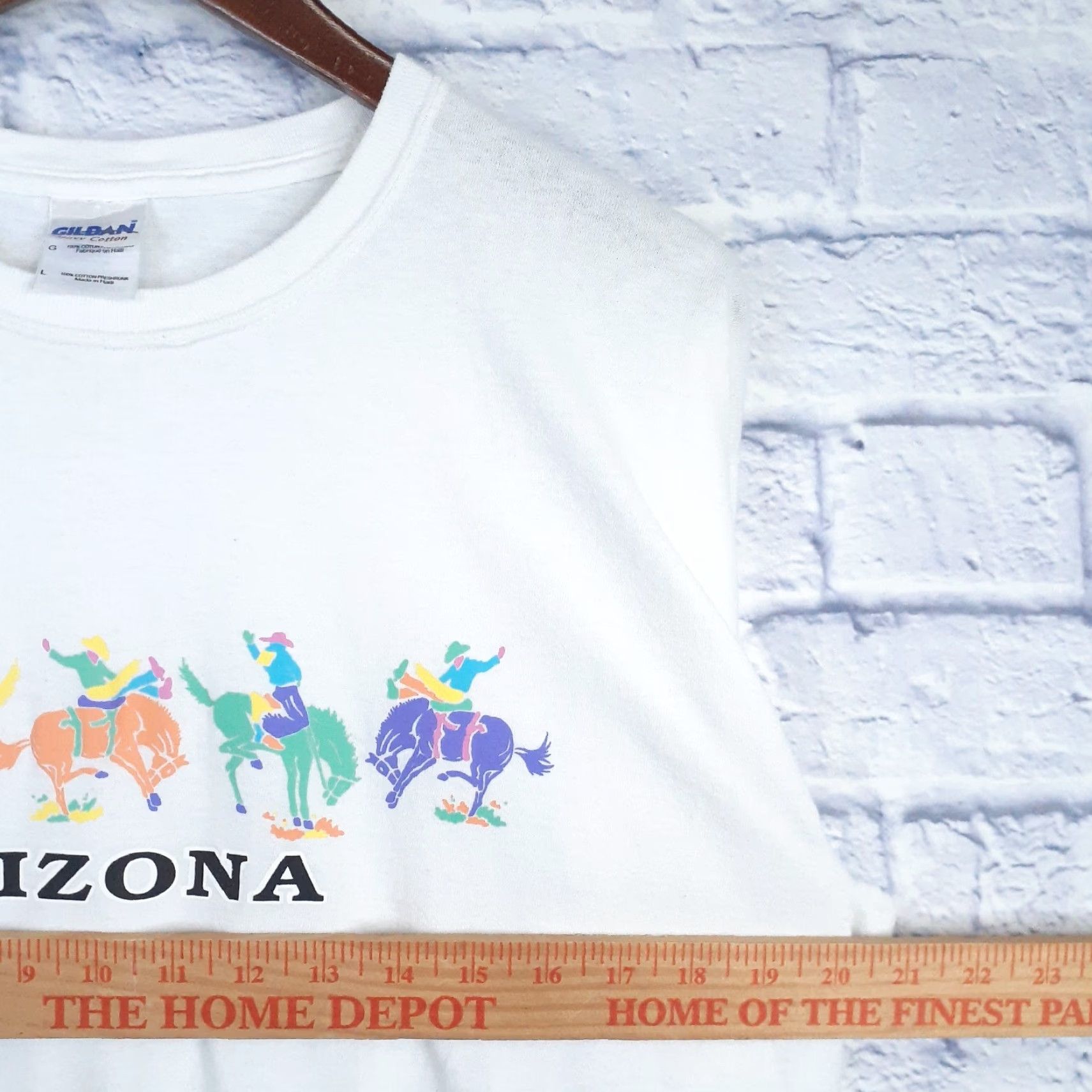 Gildan VINTAGE Arizona Cowboy Rodeo Short Sleeve T-Shirt Fits Small Size US S / EU 44-46 / 1 - 6 Thumbnail