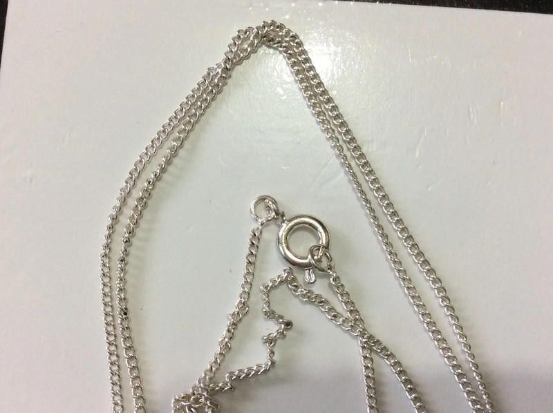 Designer Love heart ladies Silver Daimond Necklace Size ONE SIZE - 8 Thumbnail