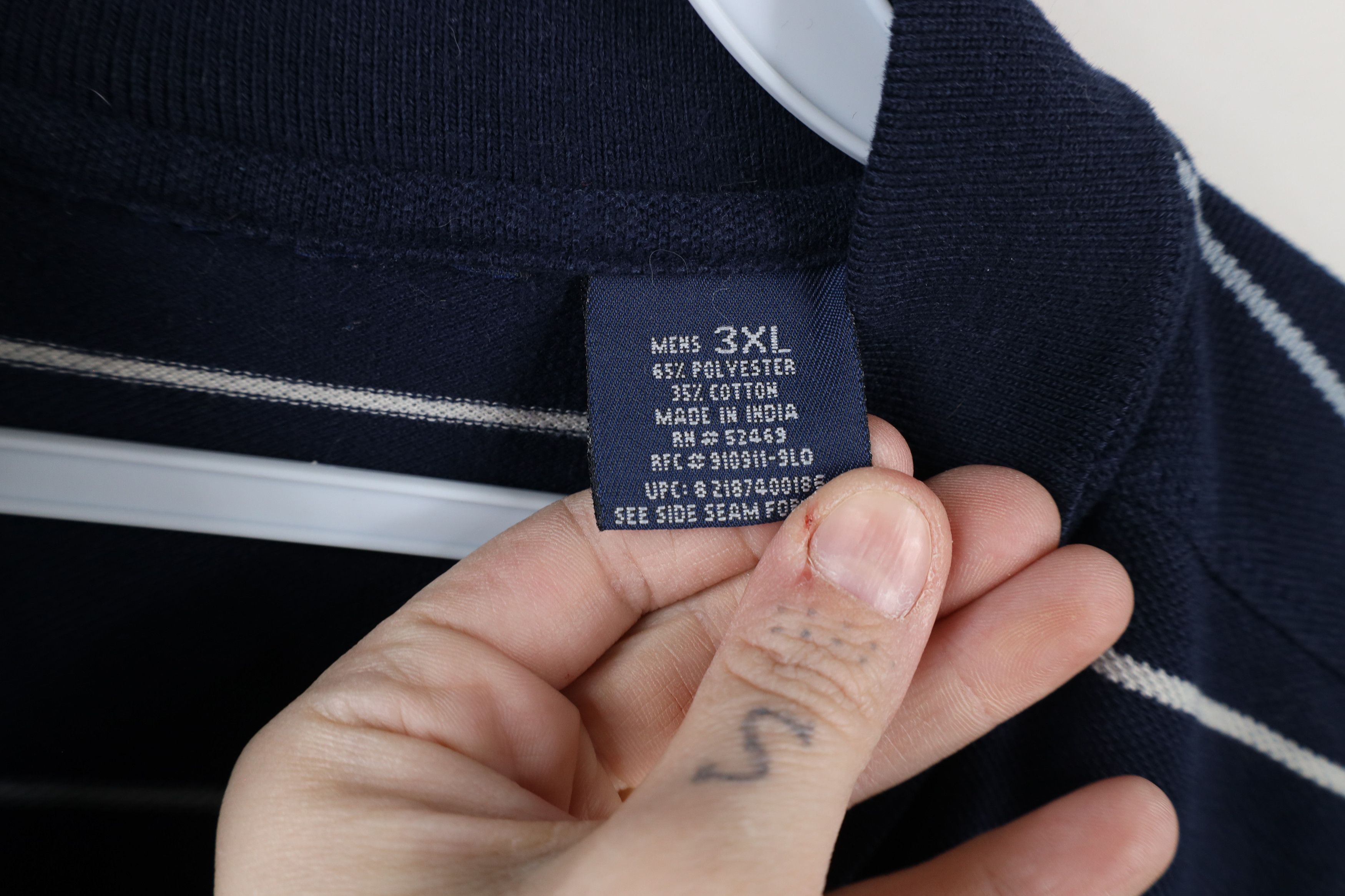 Vintage Vintage 90s Streetwear Long Sleeve Pocket Polo Shirt Blue Size US XXL / EU 58 / 5 - 4 Thumbnail