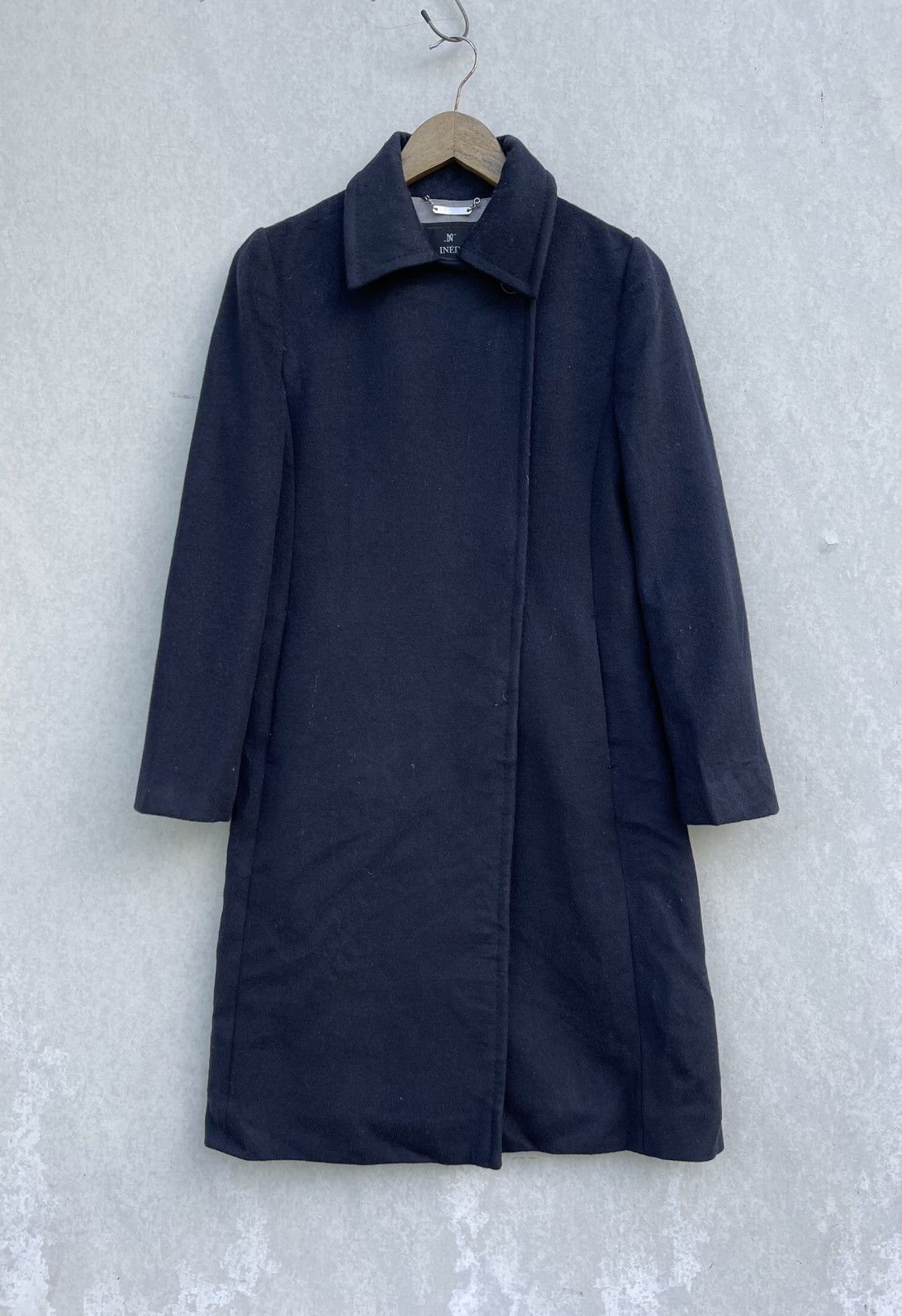 Designer × Japanese Brand × Yohji Yamamoto 🔥VINTAGE INED JAPAN WOMEN'S WOOL ASYMMETRICAL COAT/JACKET Size S / US 4 / IT 40 - 4 Thumbnail