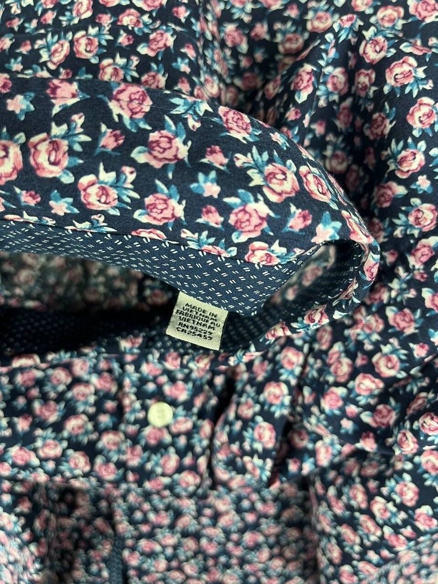 Designer × Ted Baker Ted Baker London Men Long Sleeve Floral Print Size 6 (0309) Size US M / EU 48-50 / 2 - 8 Thumbnail