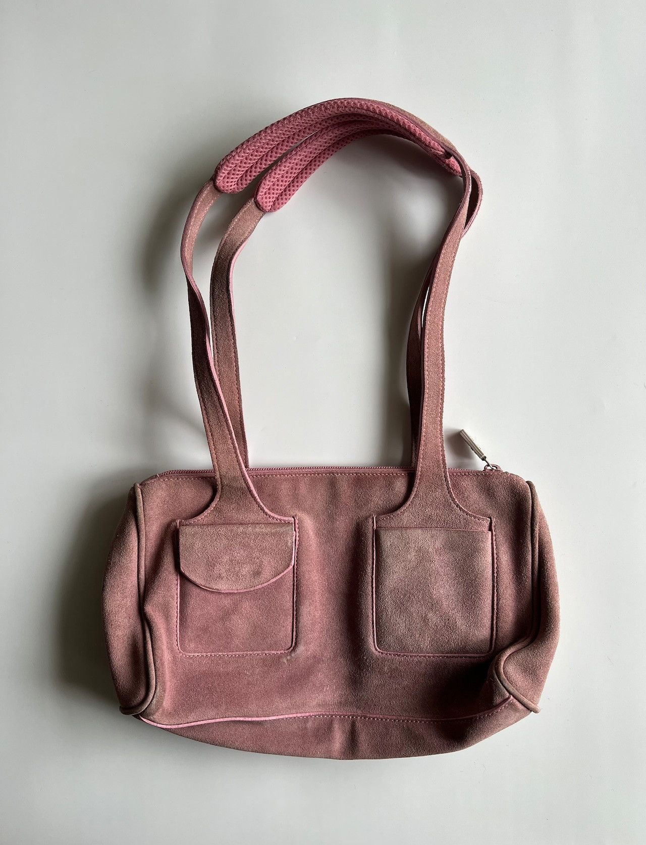 Miu Miu MIU MIU 2000s Pink Suede Shoulder Bag Size ONE SIZE - 4 Thumbnail
