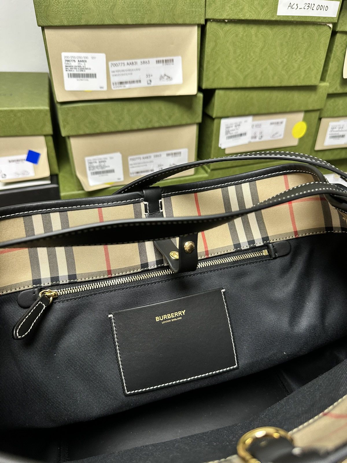 Burberry BURBERRY ASHBY CHECK CANVAS Size ONE SIZE - 9 Thumbnail