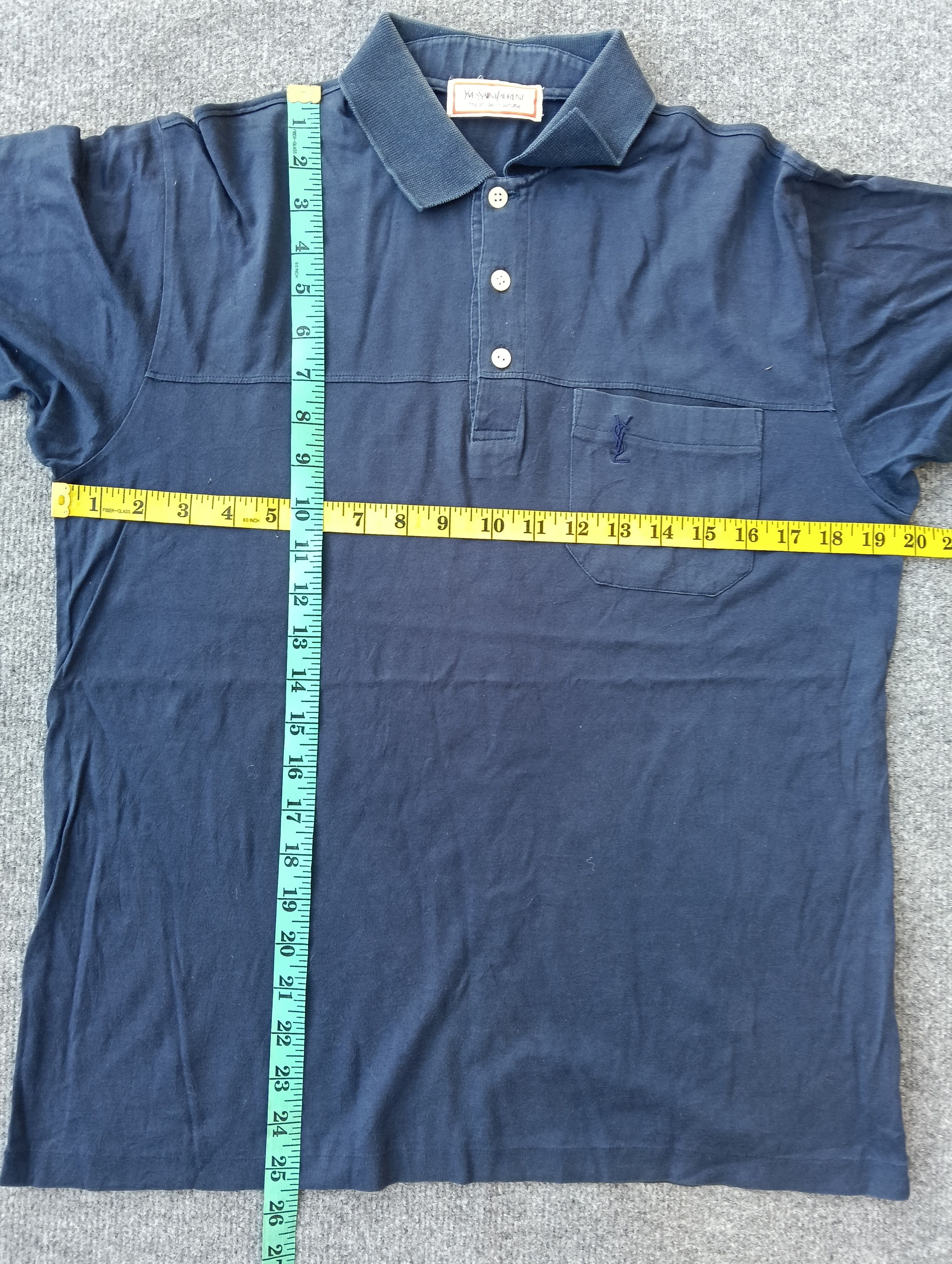 Designer × Japanese Brand × Yves Saint Laurent YSL tricot single stitch shirts Size US M / EU 48-50 / 2 - 5 Thumbnail