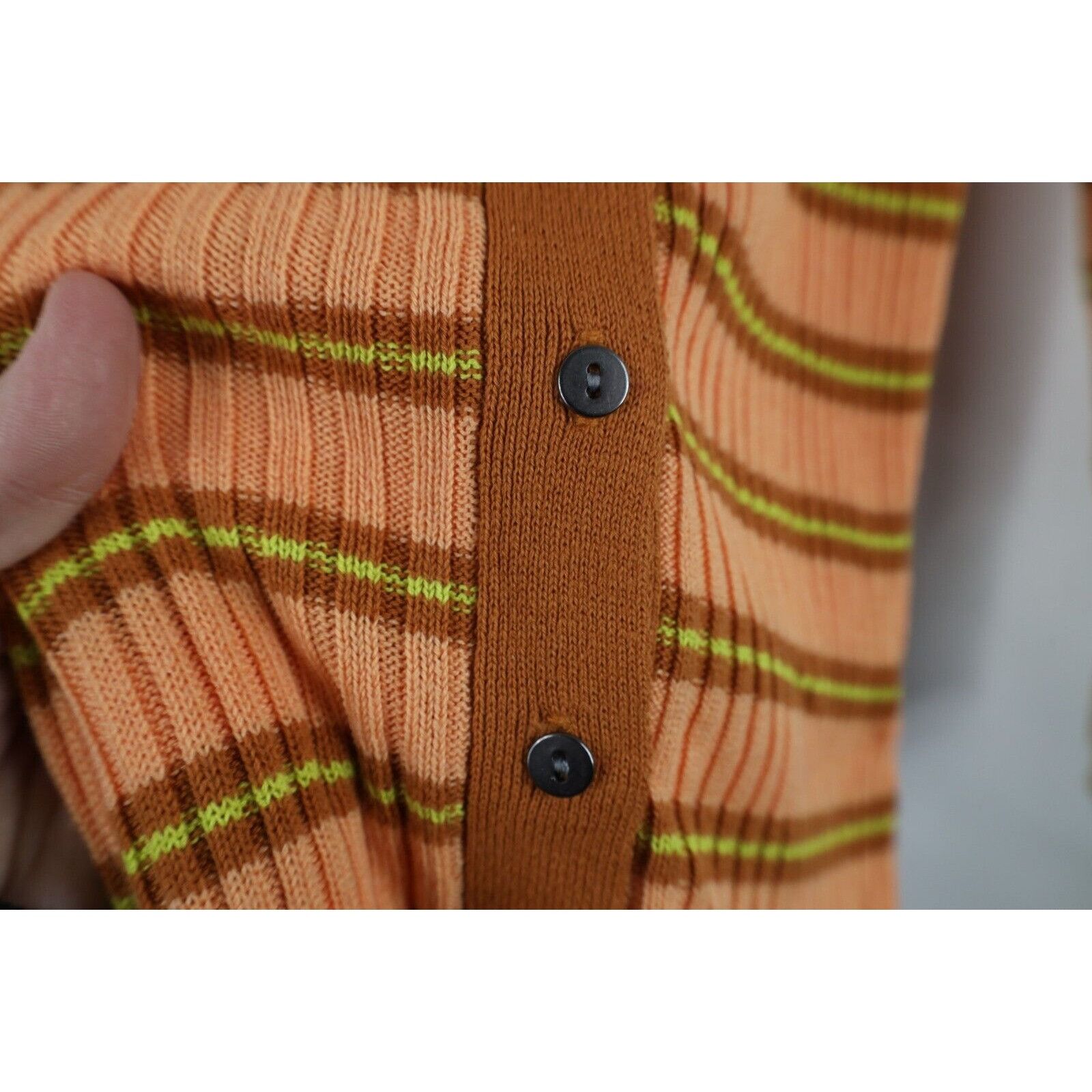 Free People Free People Boho Chic Striped Knit Collared Sweater Dress Size M / US 6-8 / IT 42-44 - 6 Thumbnail