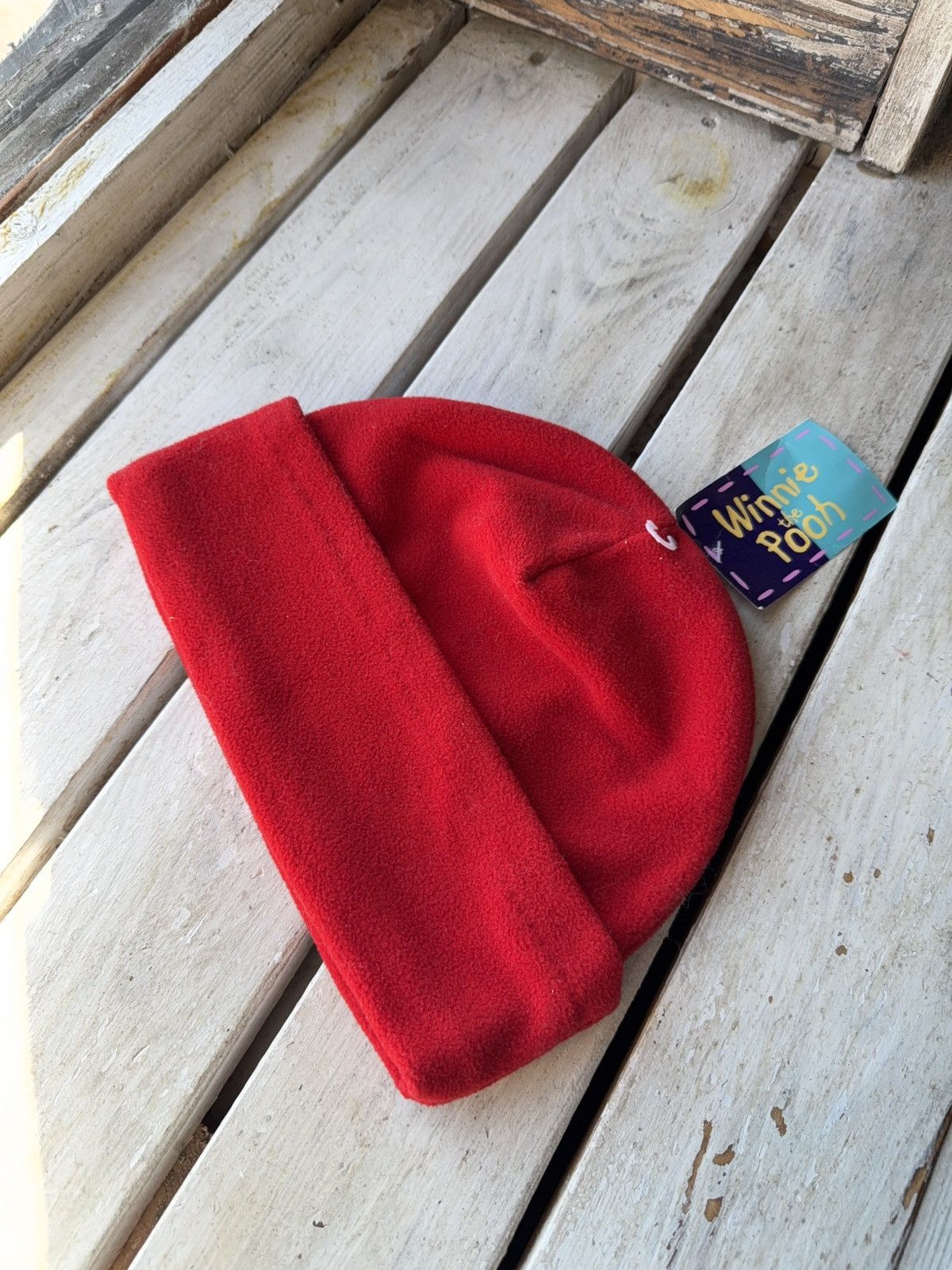 Disney 00s Vintage Disney Winnie The Pooh Embroidered Fleece Beanie Size ONE SIZE - 7 Thumbnail
