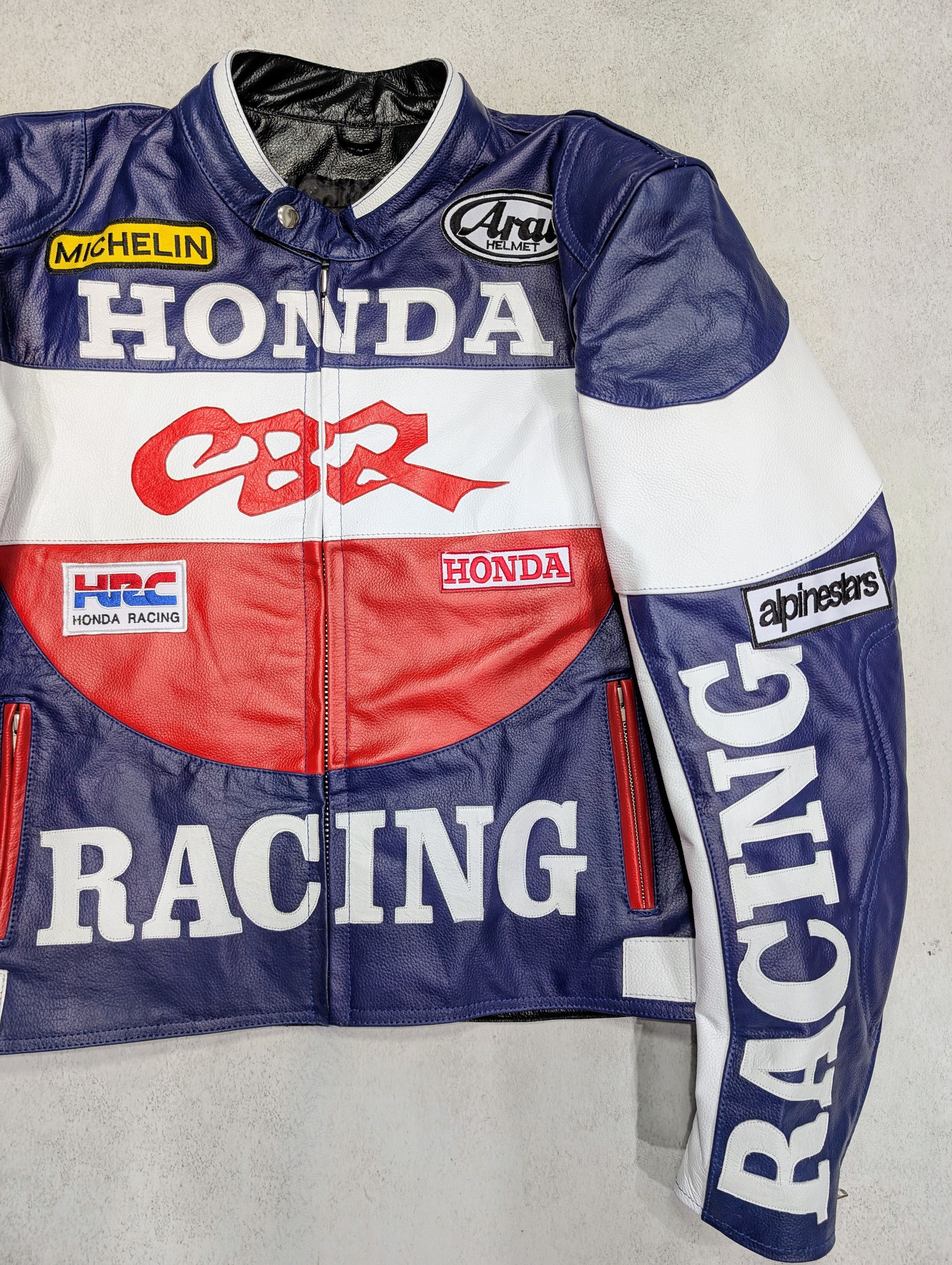 Formula 1 🔥 HONDA 🔥 Repsol Racing LEATHER JACKET Streetwear Size US M / EU 48-50 / 2 - 4 Thumbnail