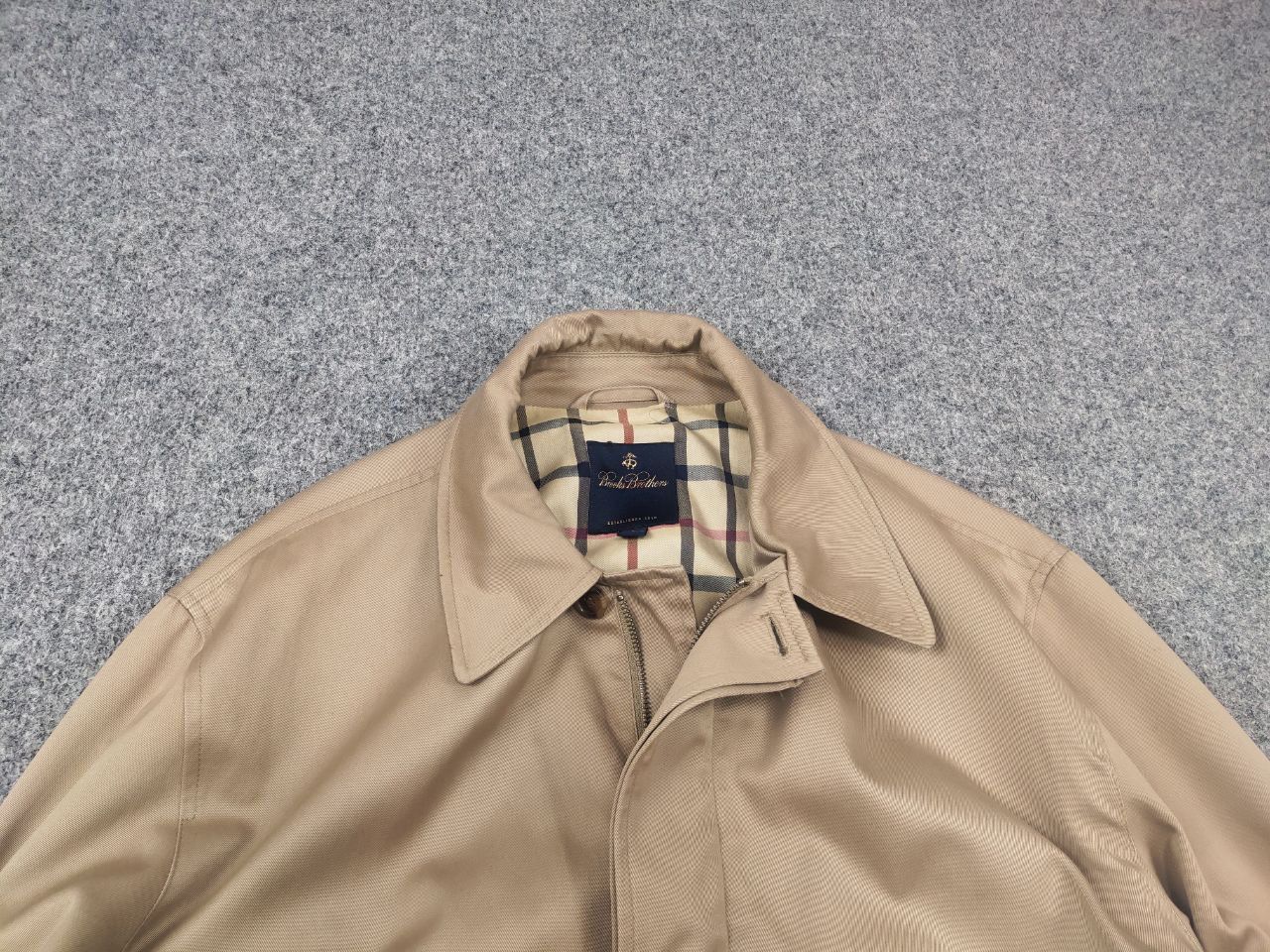Brooks Brooks Brothers Trench raincoat breasted Jacket Vintage Size US L / EU 52-54 / 3 - 4 Thumbnail