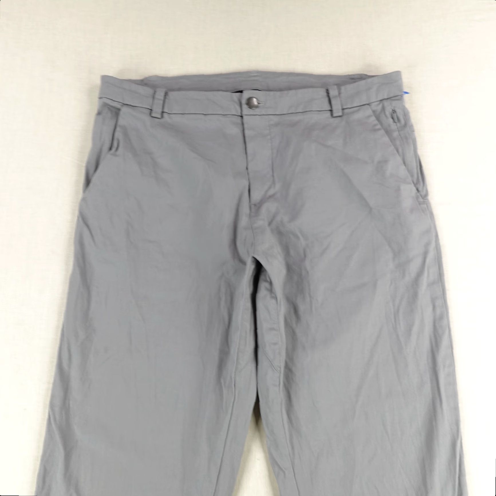 Lululemon LULULEMON Men's Chino Pants 34 Gray Classic Swift Cotton Comfort Straight Leg Sports Size US 35 - 2 Thumbnail