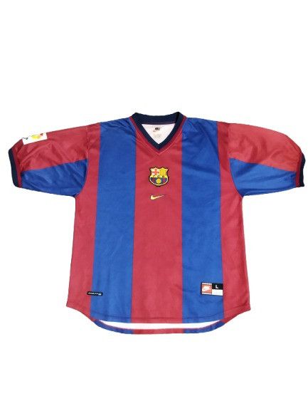 Nike Vintage 1998/2000 FC Barcelona Home Jersey Size US XL / EU 56 / 4 - 1 Thumbnail