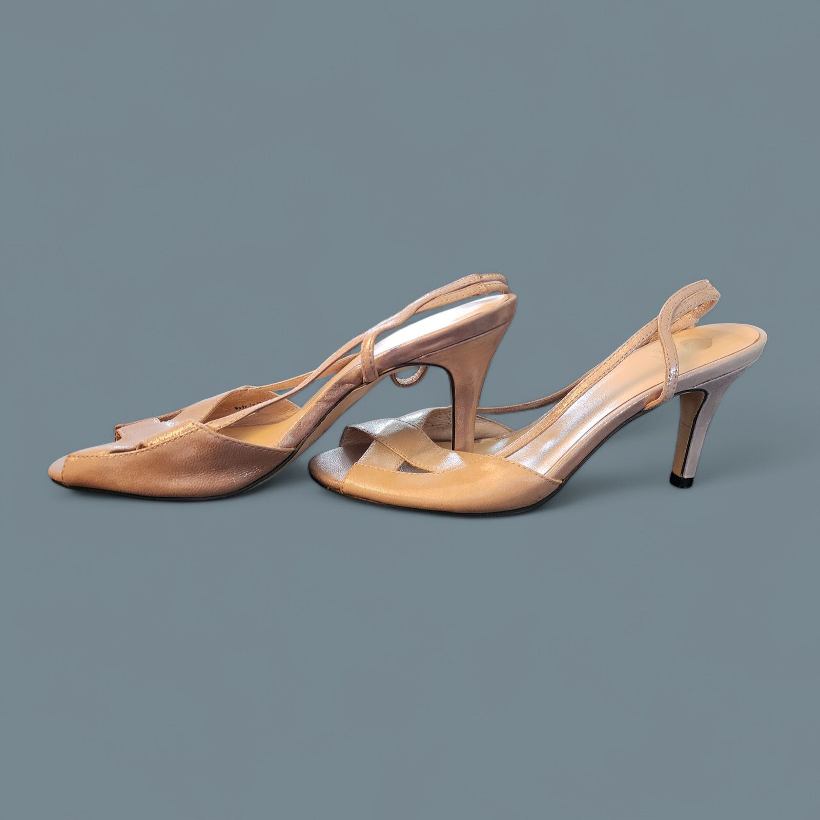 Kate Spade Kate Spade sparkle leather open toe sling back heels size 7M Size US 7 / IT 37 - 4 Thumbnail