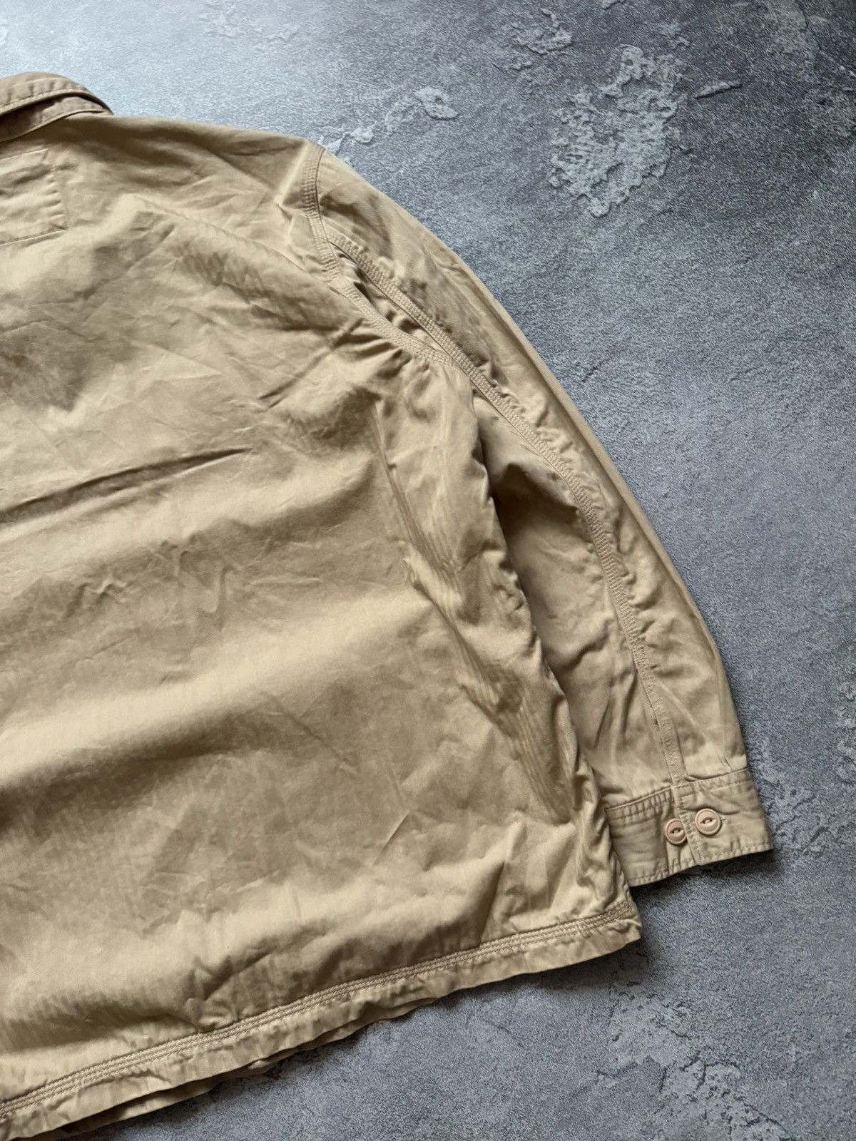Lee × Vintage Lee workwear beige cargo shirt overshirt button up jacket Size US M / EU 48-50 / 2 - 14 Thumbnail