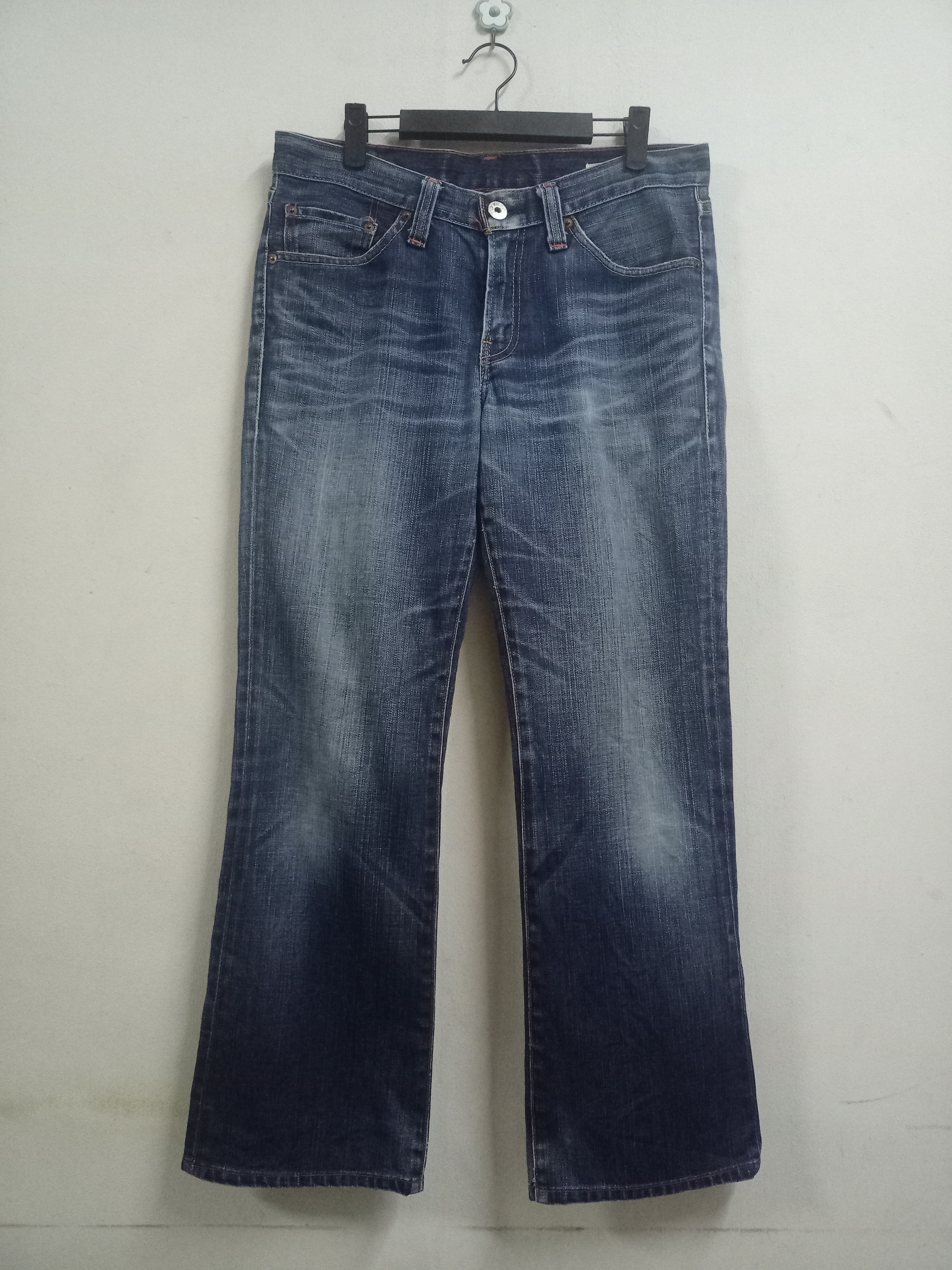 Levi's × Levi's Vintage Clothing Vintage 90s Levis 517 Japan Blue Wash Distressed Flare Jeans Size US 33 - 1 Thumbnail