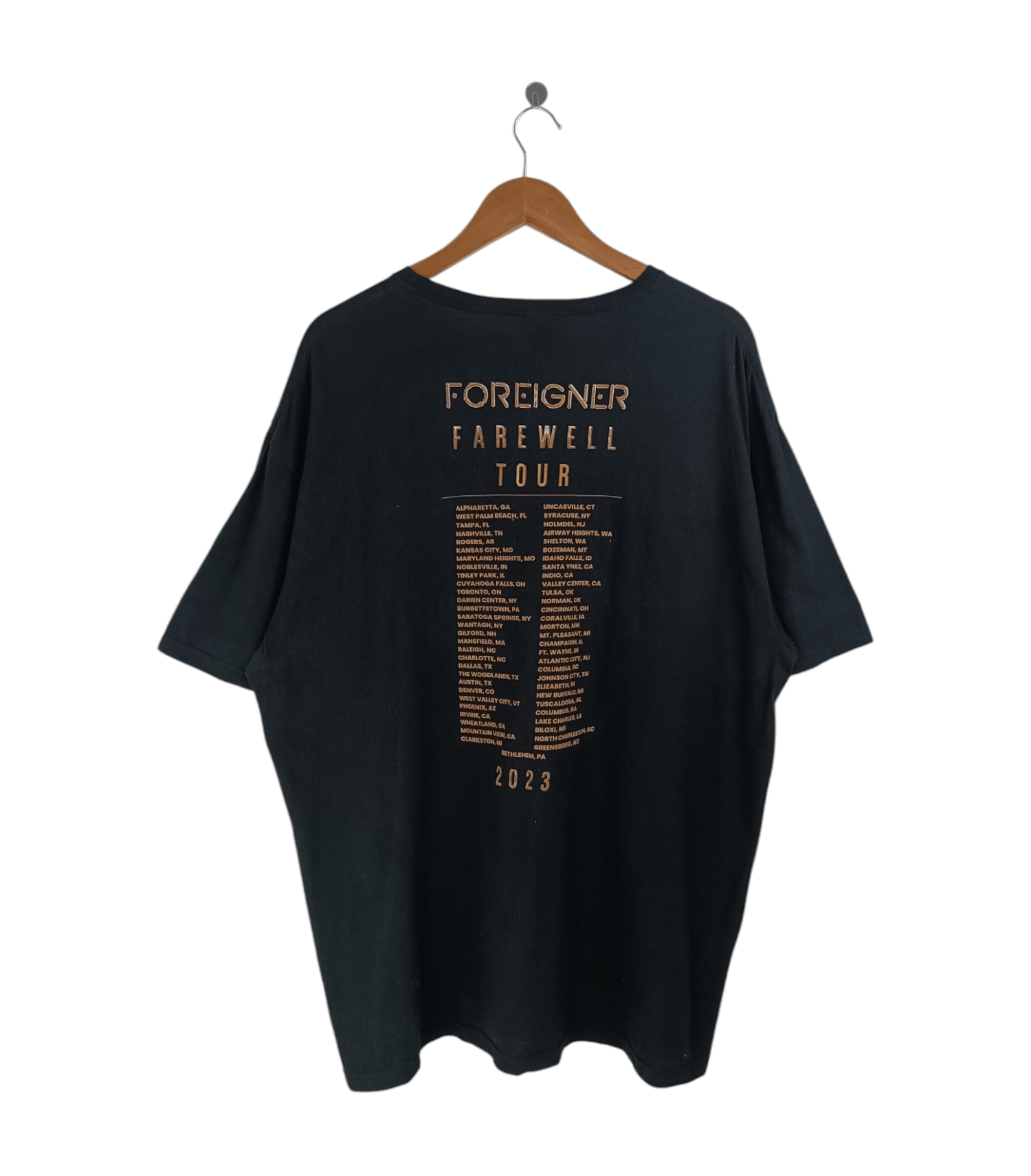 Band Tees FOREIGNER 2023 FAREWELL TOUR TEE hagar journey slash Size US XL / EU 56 / 4 - 2 Thumbnail
