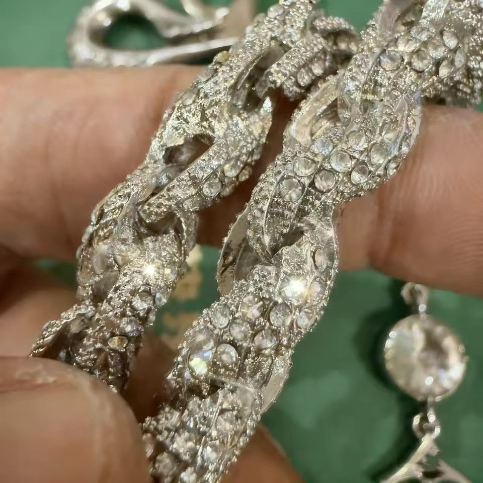 Jewelry Diamond Inlaid Pant Chain Size ONE SIZE - 4 Thumbnail