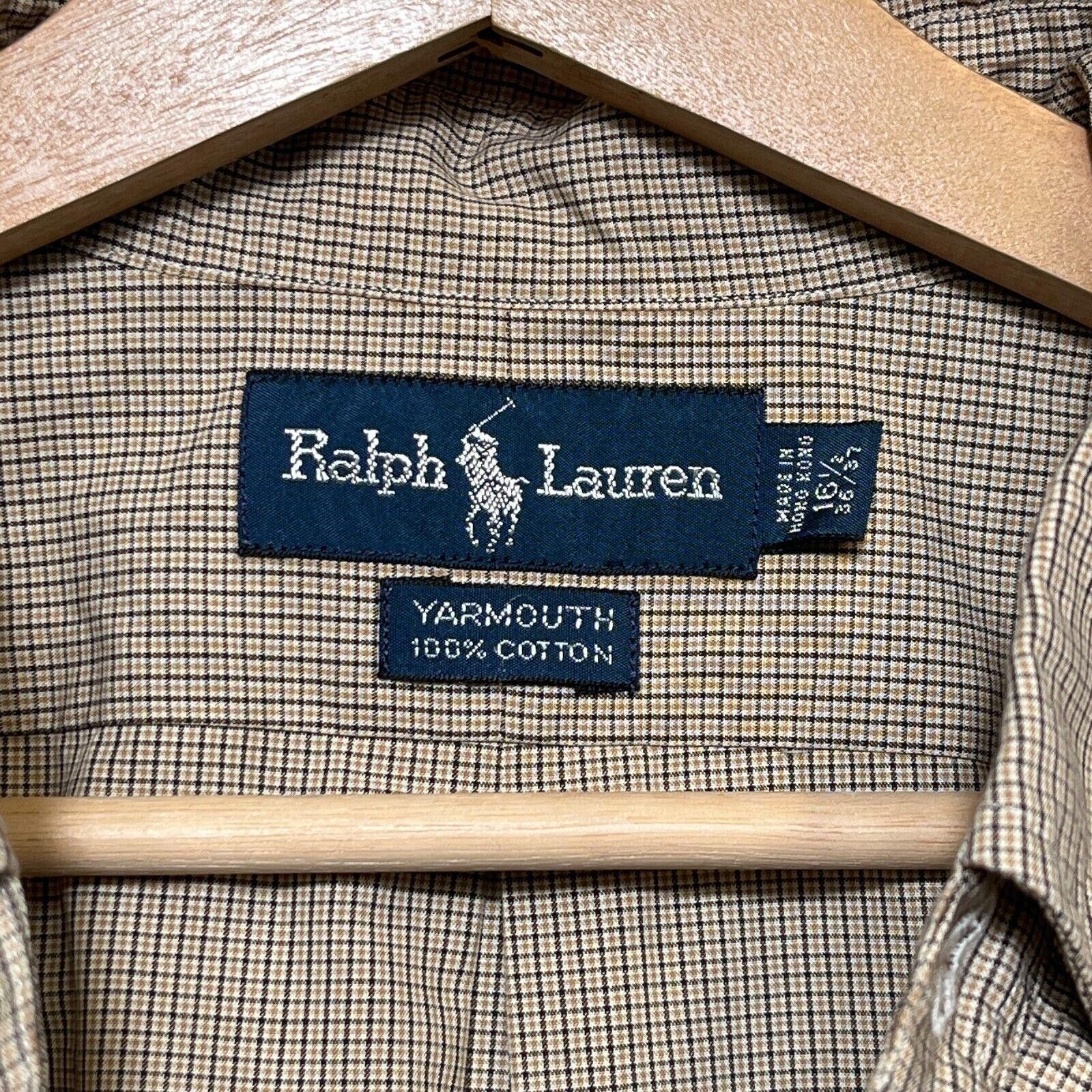 Polo Ralph Lauren × Vintage Vintage 90s Polo Ralph Lauren Grid Yarmouth Button Shirt XL Size US XL / EU 56 / 4 - 7 Thumbnail