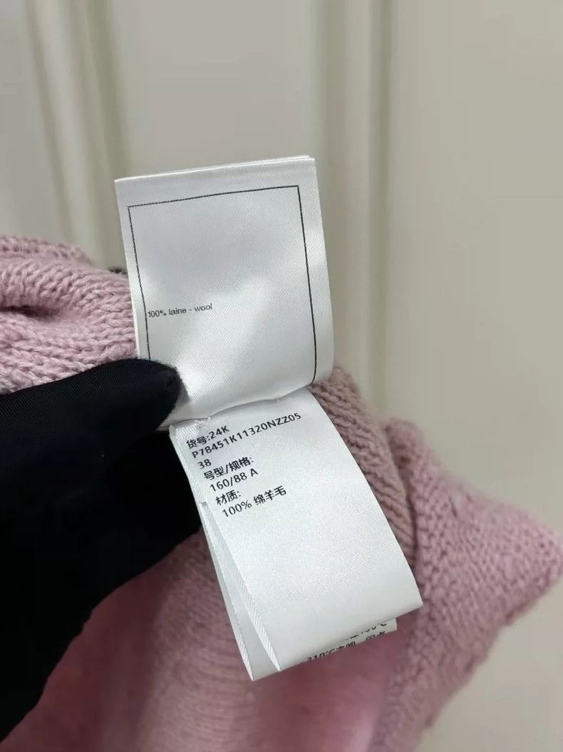 Chanel Chanel 24 Autumn and Winter Pink and Black Knitted Vest Size XS / US 0-2 / IT 36-38 - 7 Thumbnail