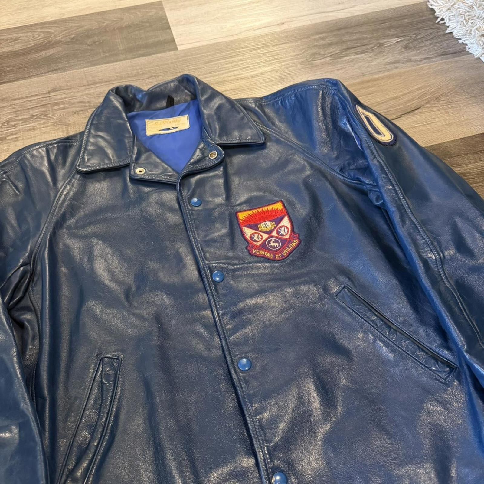 Other Vintage western university leather jacket 1980 M Size US M / EU 48-50 / 2 - 1 Thumbnail