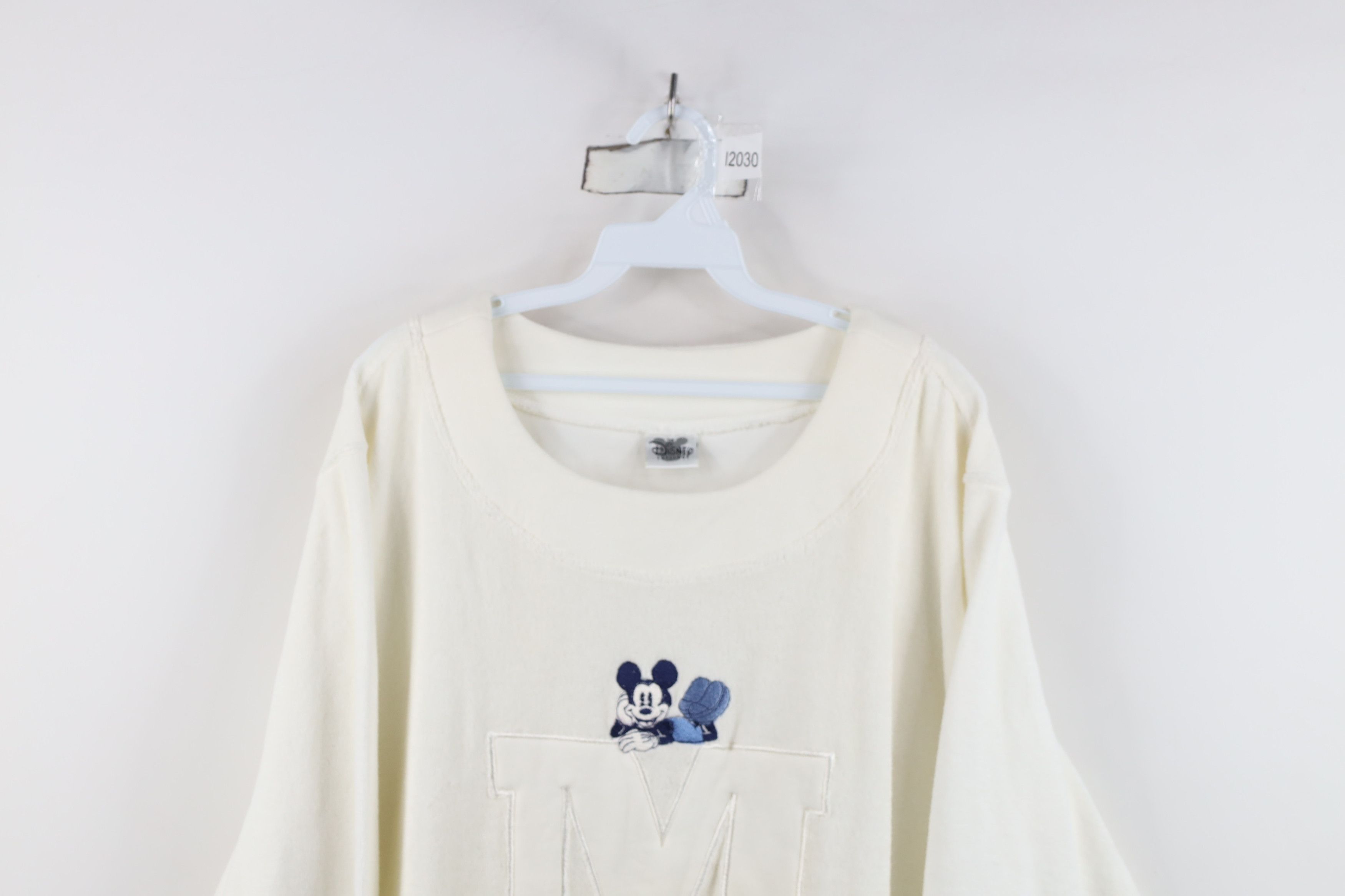 Disney Vintage 90s Disney Mickey Mouse Terry Cloth Sweatshirt Size XL / US 12-14 / IT 48-50 - 2 Thumbnail