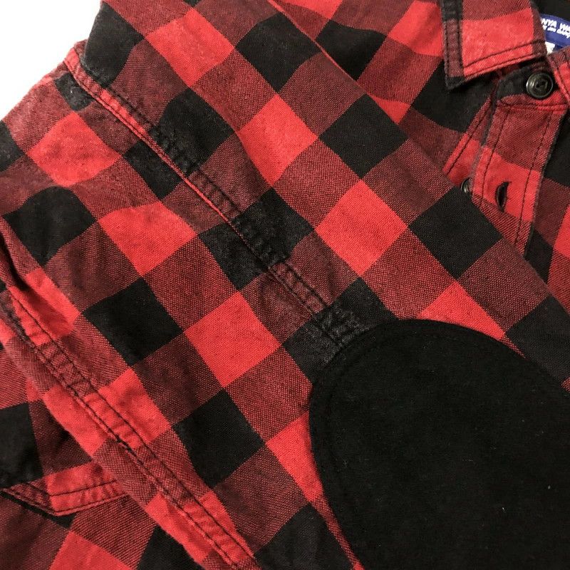 Comme des Garcons Shirt Long sleeve check elbow patch button up Red Size US S / EU 44-46 / 1 - 5 Thumbnail