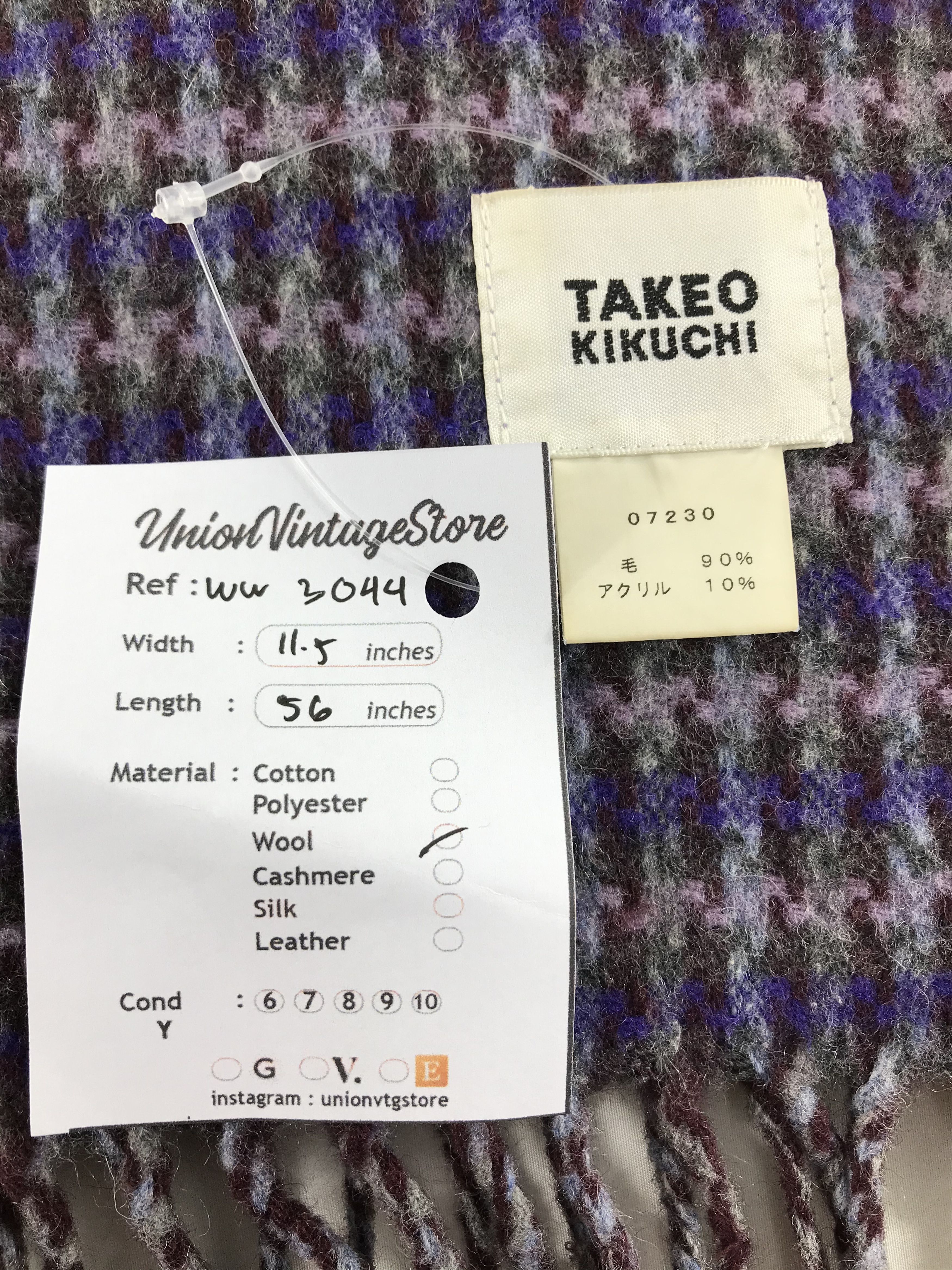 Takeo Kikuchi × Vintage Takeo Kikuchi Scarf / Muffler / Neckwear - WW3044 Size ONE SIZE - 4 Thumbnail