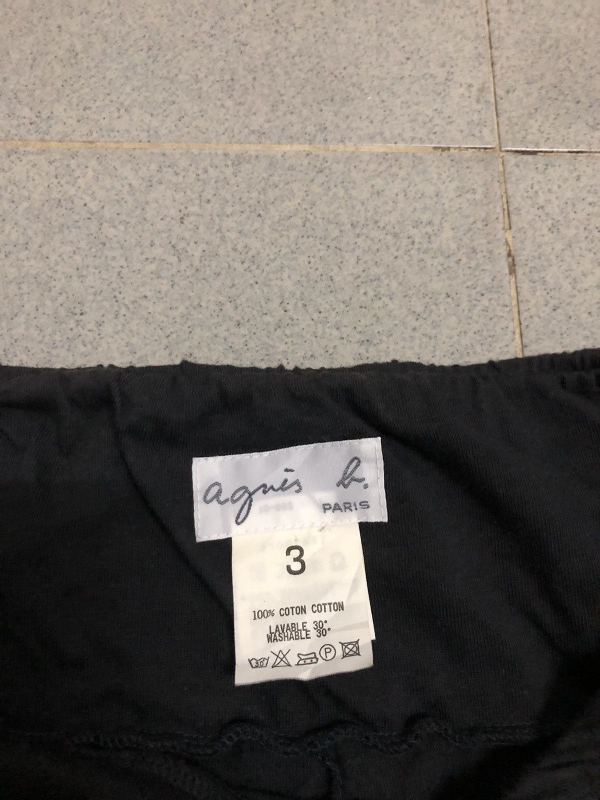 Japanese Brand × Vintage × agnes b. Vintage Agnes.B black Skirt Size 28" / US 6 / IT 42 - 2 Thumbnail