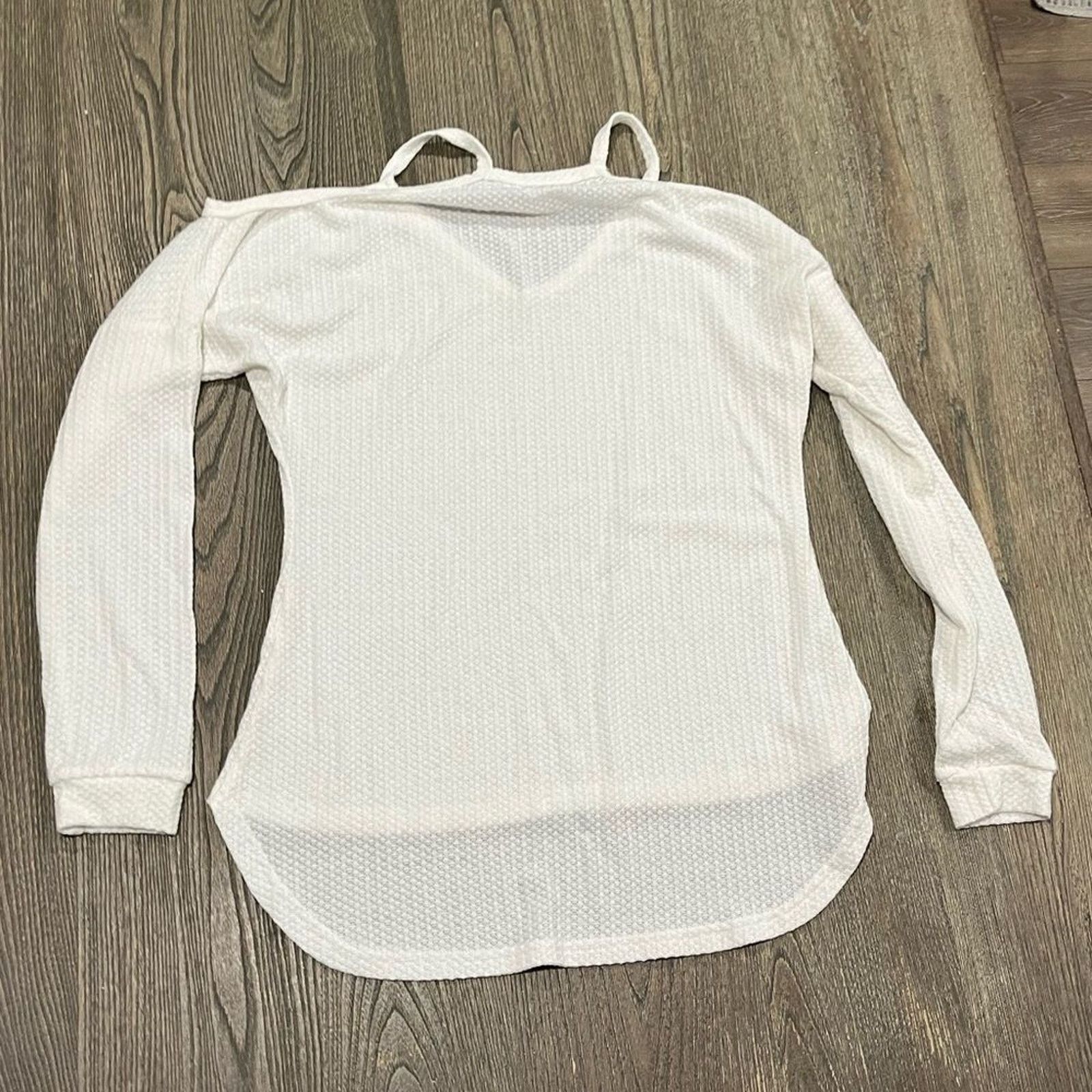 Vintage Yoins Your Inspiration Thermal Top Cold Shoulder Hem Size S Size S / US 4 / IT 40 - 4 Thumbnail