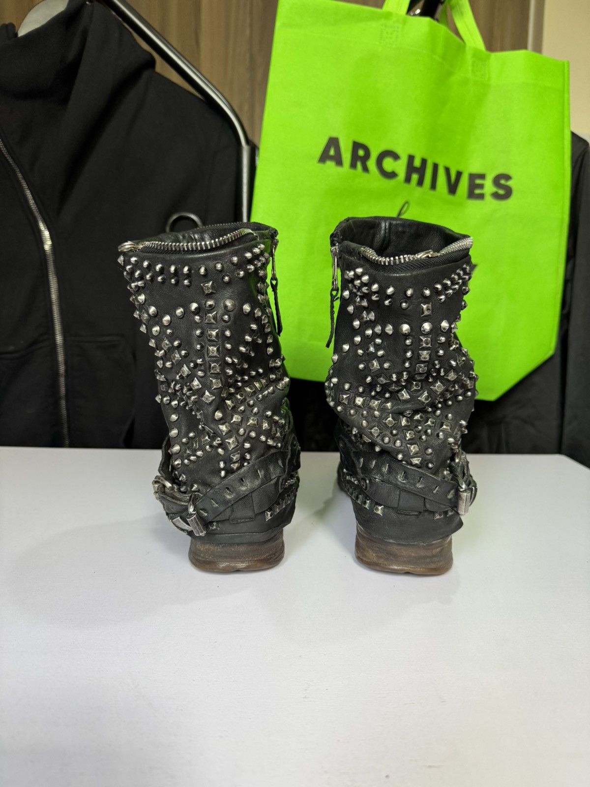 A.S.98 🔥 A.S 98 Studded made like guidi ,Kmri Size US 6.5 / EU 39-40 - 2 Thumbnail