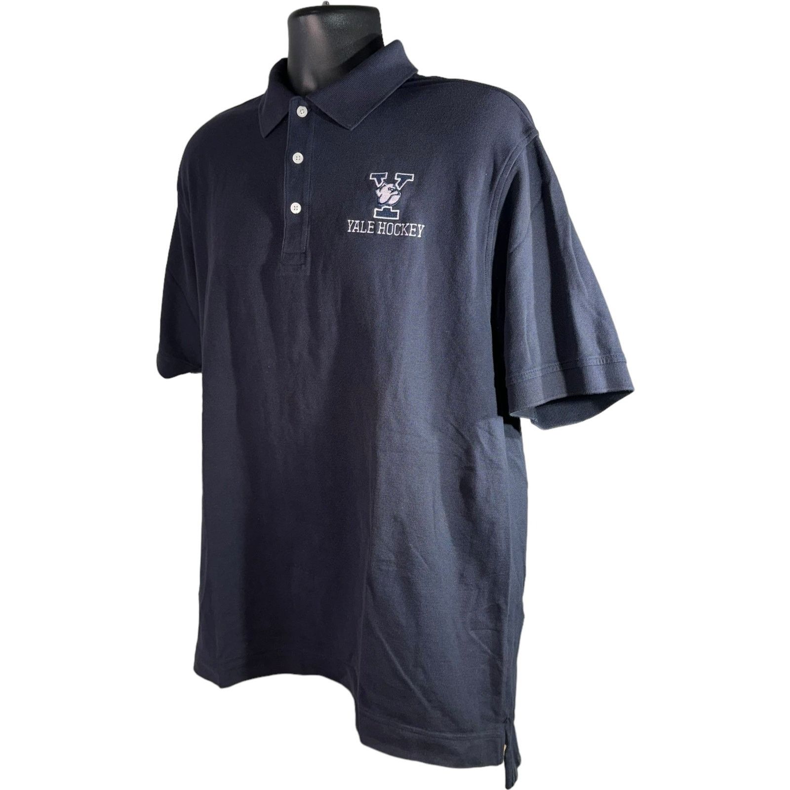 Vintage Yale University Hockey Short Sleeve Polo Size US S / EU 44-46 / 1 - 3 Thumbnail
