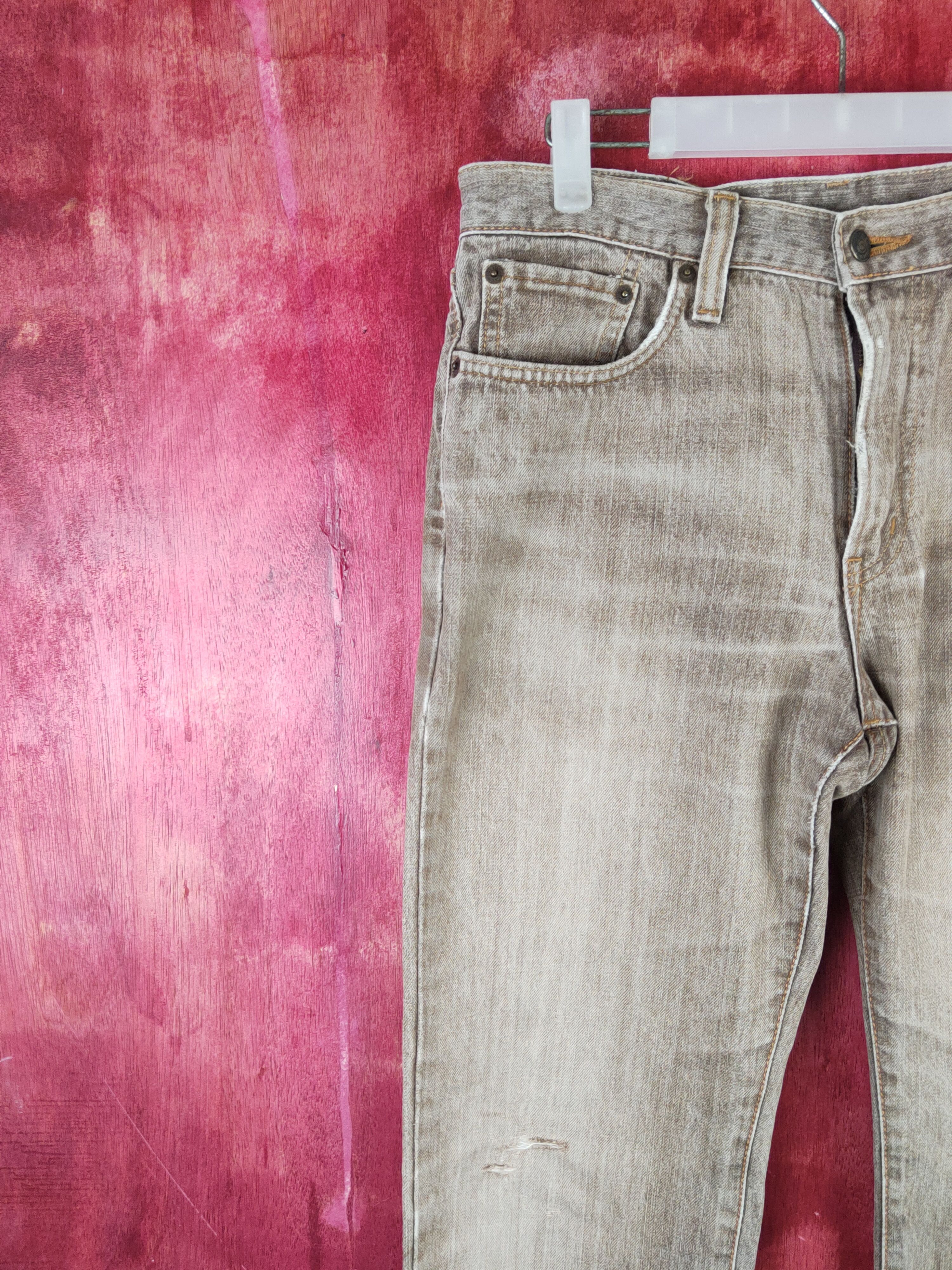 Edwin Edwin Brown Faded vintage Distressed Ripped Jeans #S1650 Size US 32 / EU 48 - 3 Thumbnail