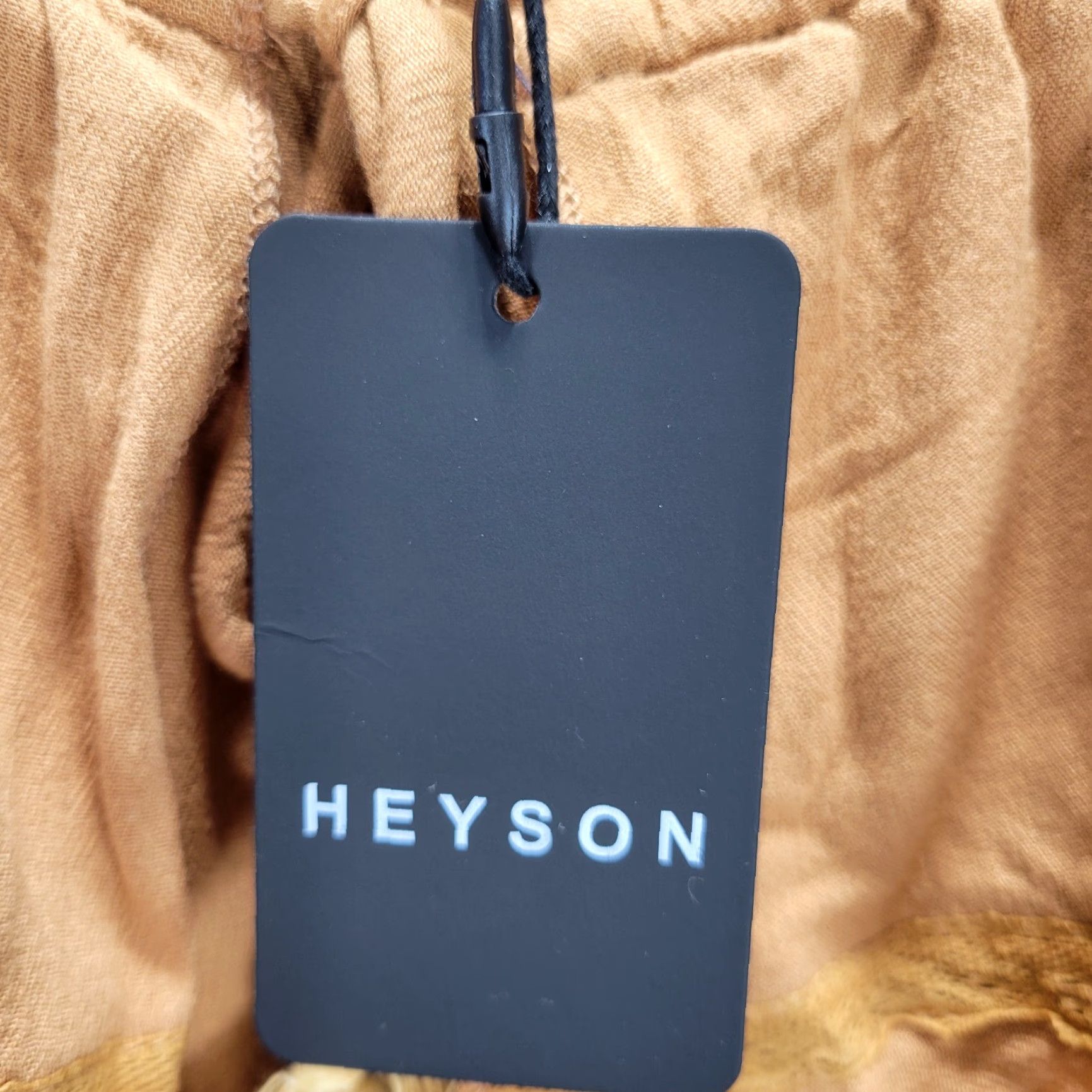 Vintage Heyson Brown Off The Shoulder Boho Blouse Shirt Flounce Soft Long Sleeve L NWT Size L / US 10 / IT 46 - 5 Thumbnail