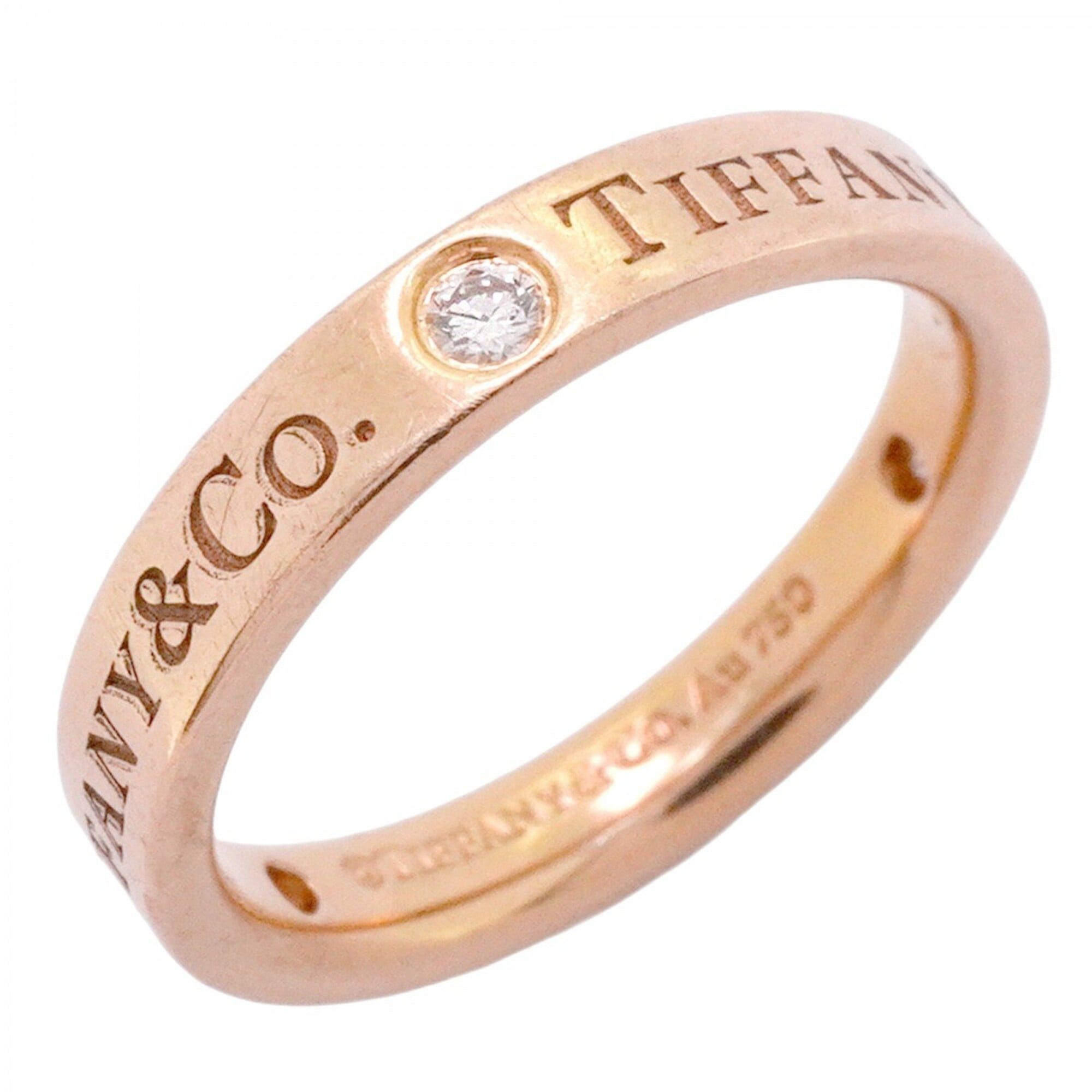 Tiffany & Co. Tiffany T Wire Ring Pink Gold (18K) Diamond Band 