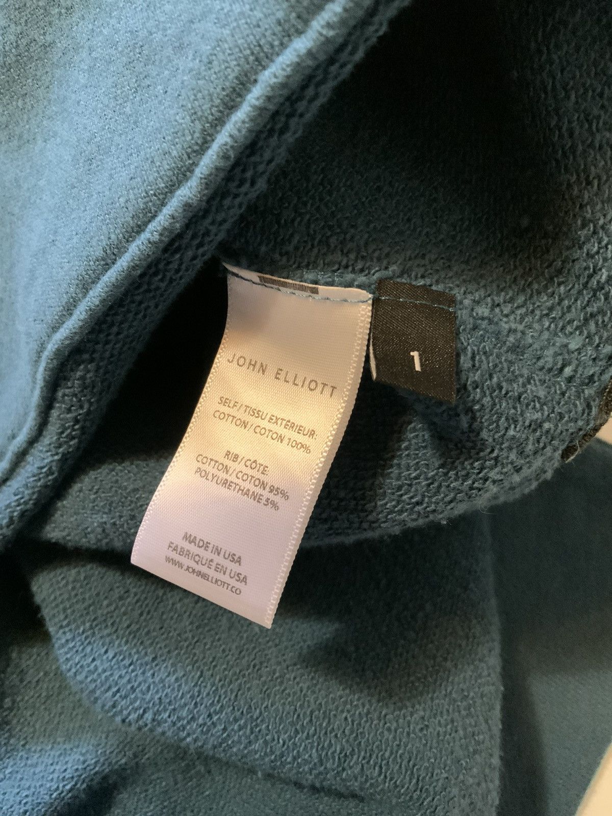 John Elliott John Elliott Terry Fleece Villain Side Zip Pullover Hoodie Size US L / EU 52-54 / 3 - 9 Thumbnail