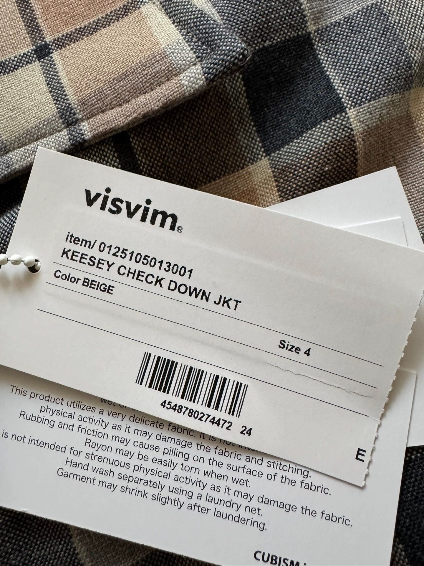 Visvim VISVIM 25SS KEESEY CHECK Down JKT Size US XL / EU 56 / 4 - 4 Thumbnail