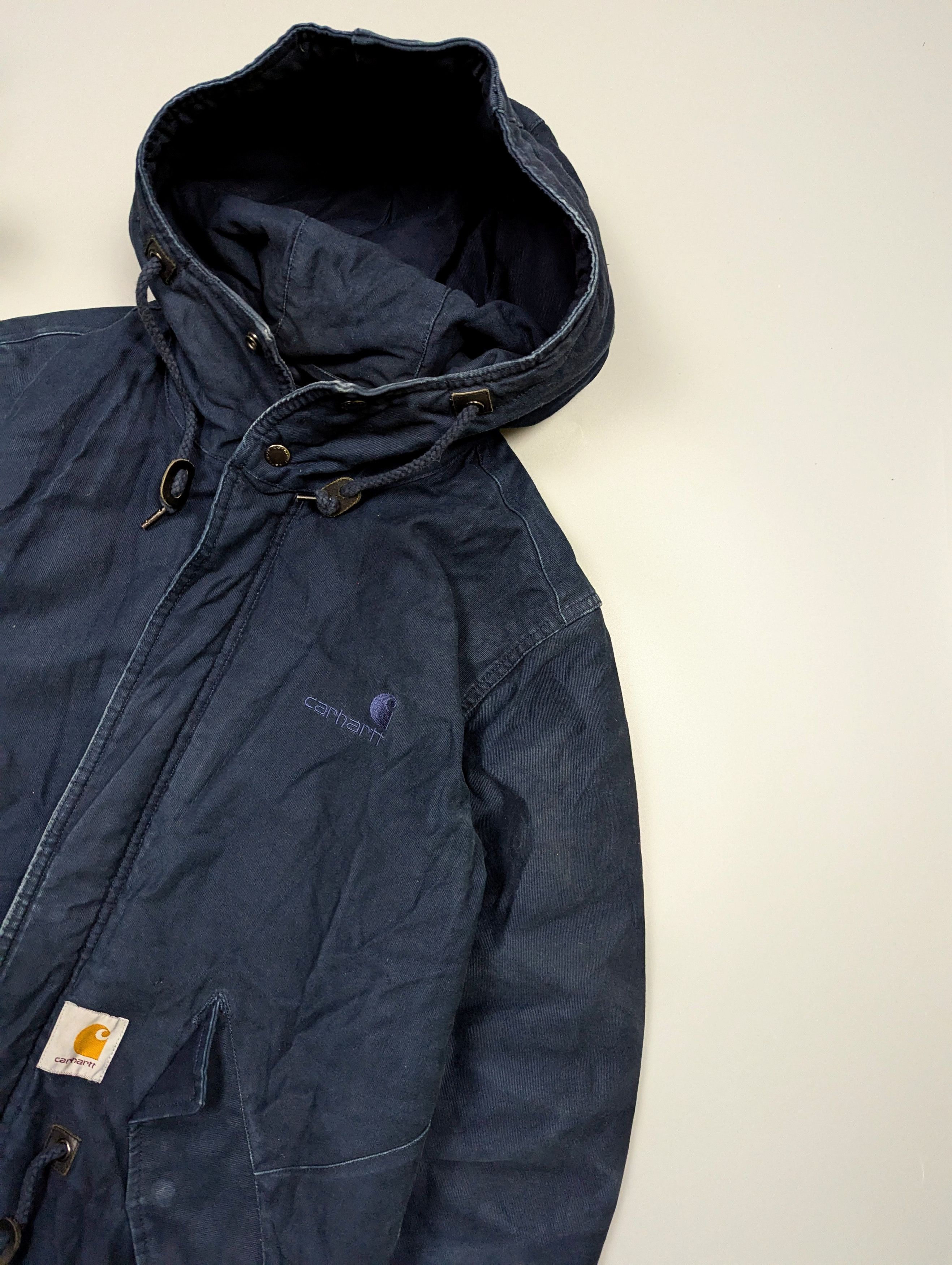 Carhartt Wip Carhartt WIP Dalsh VTG Men’s Canvas Parka Faded Jacket Size US M / EU 48-50 / 2 - 4 Thumbnail