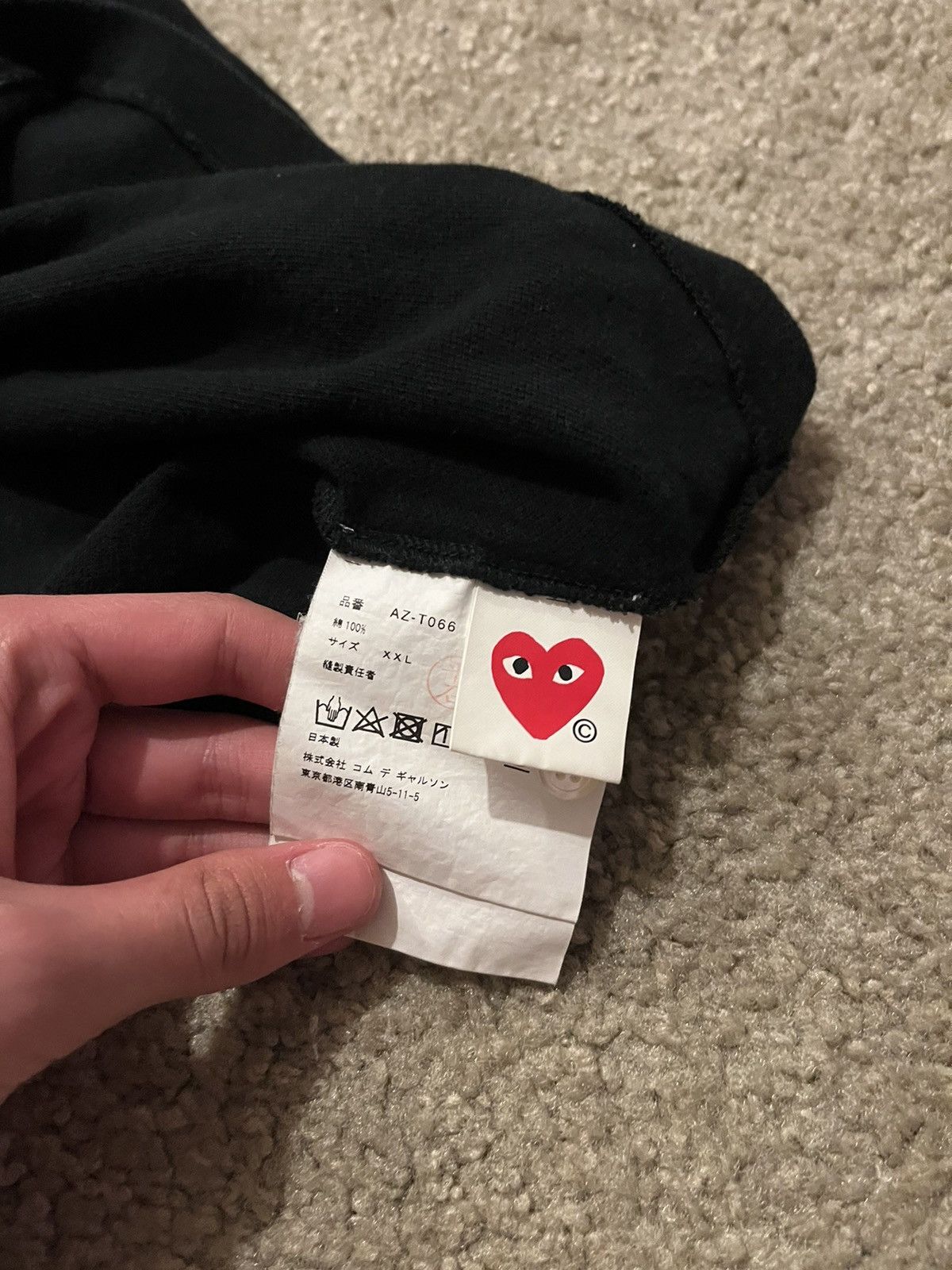 Comme des Garcons PLAY Comme Des Garçons Play Heart Polo Black XXL Size US XXL / EU 58 / 5 - 4 Thumbnail