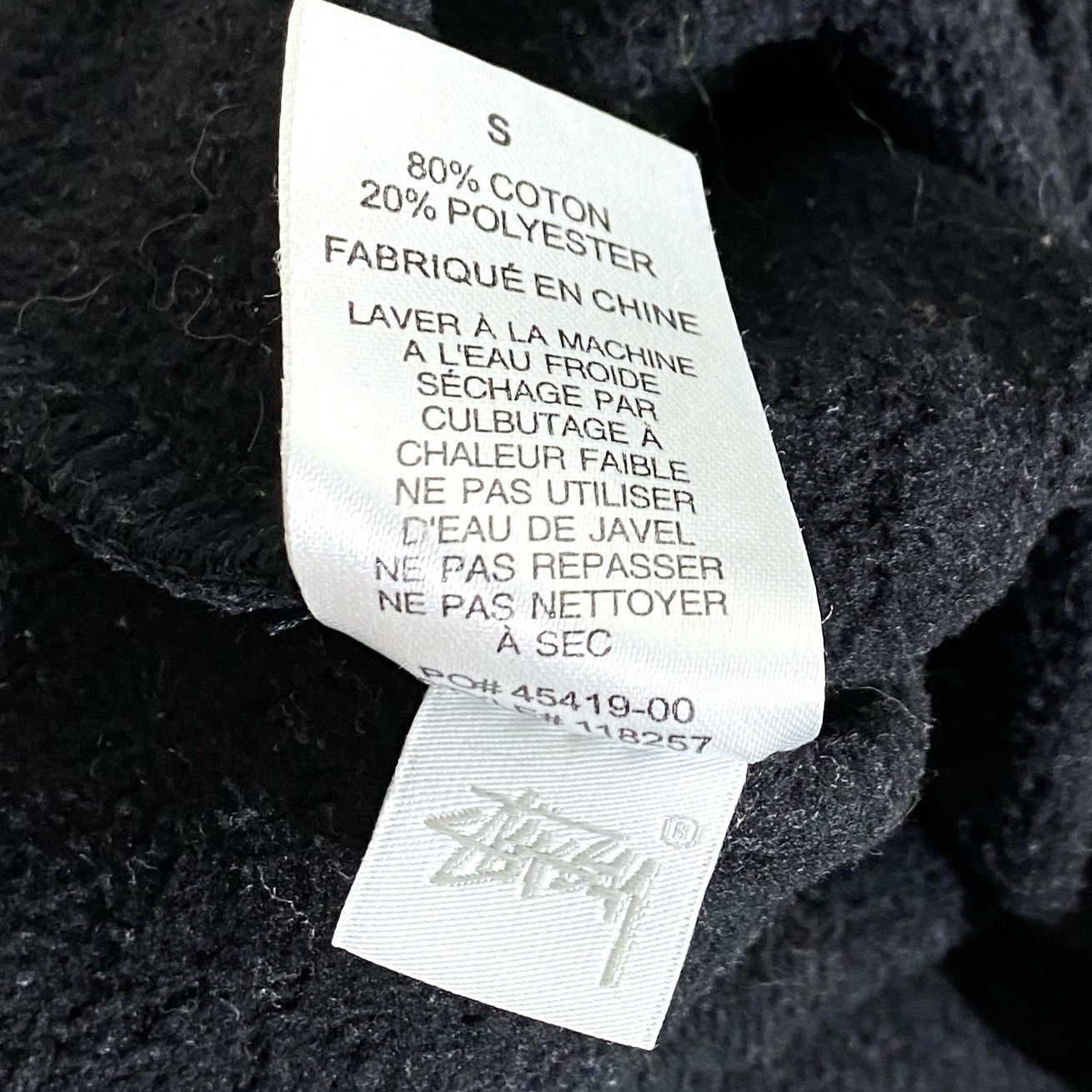 Stussy Sweat Crewneck Logo Brodé Shadow Applique Stussy Size US S / EU 44-46 / 1 - 5 Thumbnail
