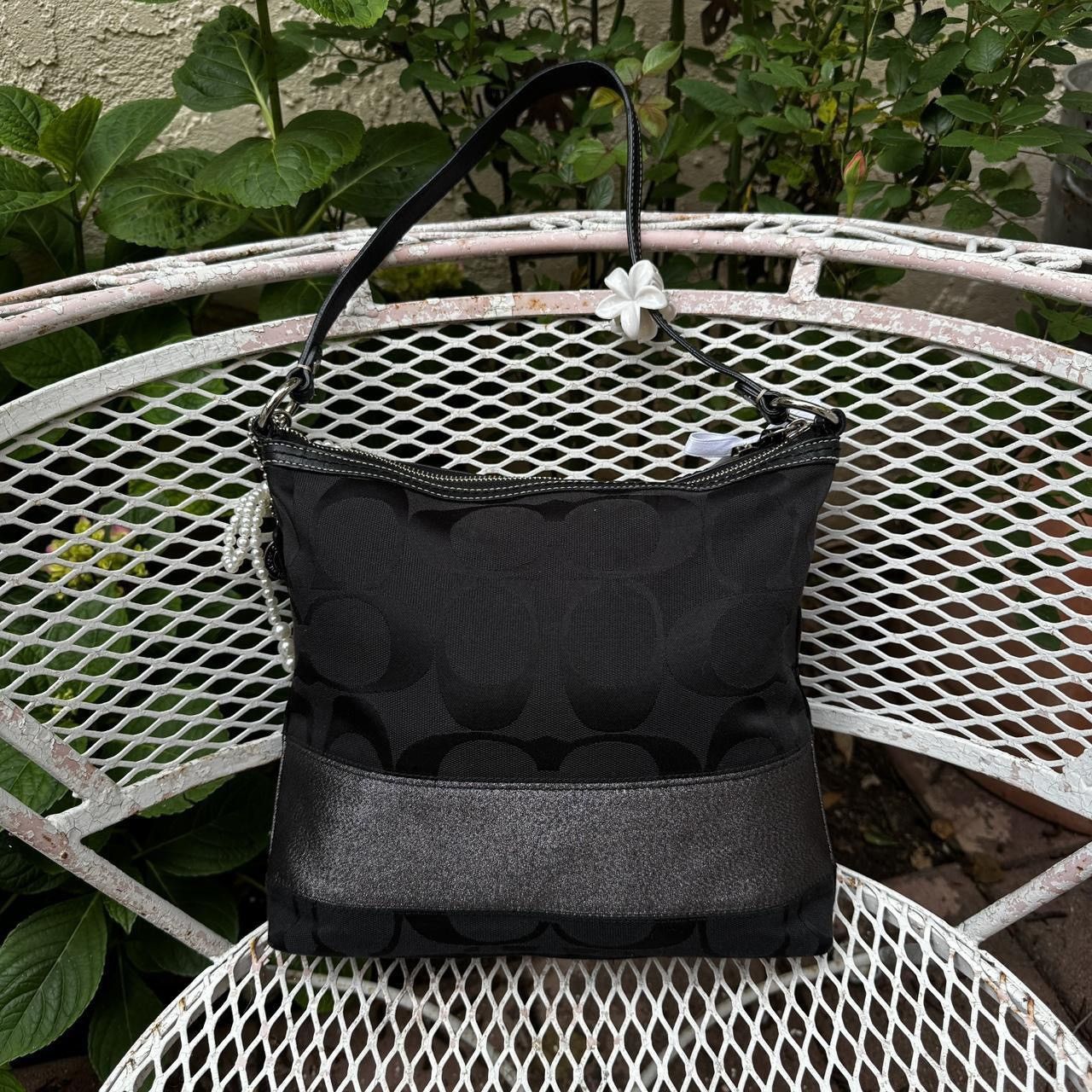Coach Y2k Coach Black Monogramed Canvas Bag Size ONE SIZE - 2 Thumbnail