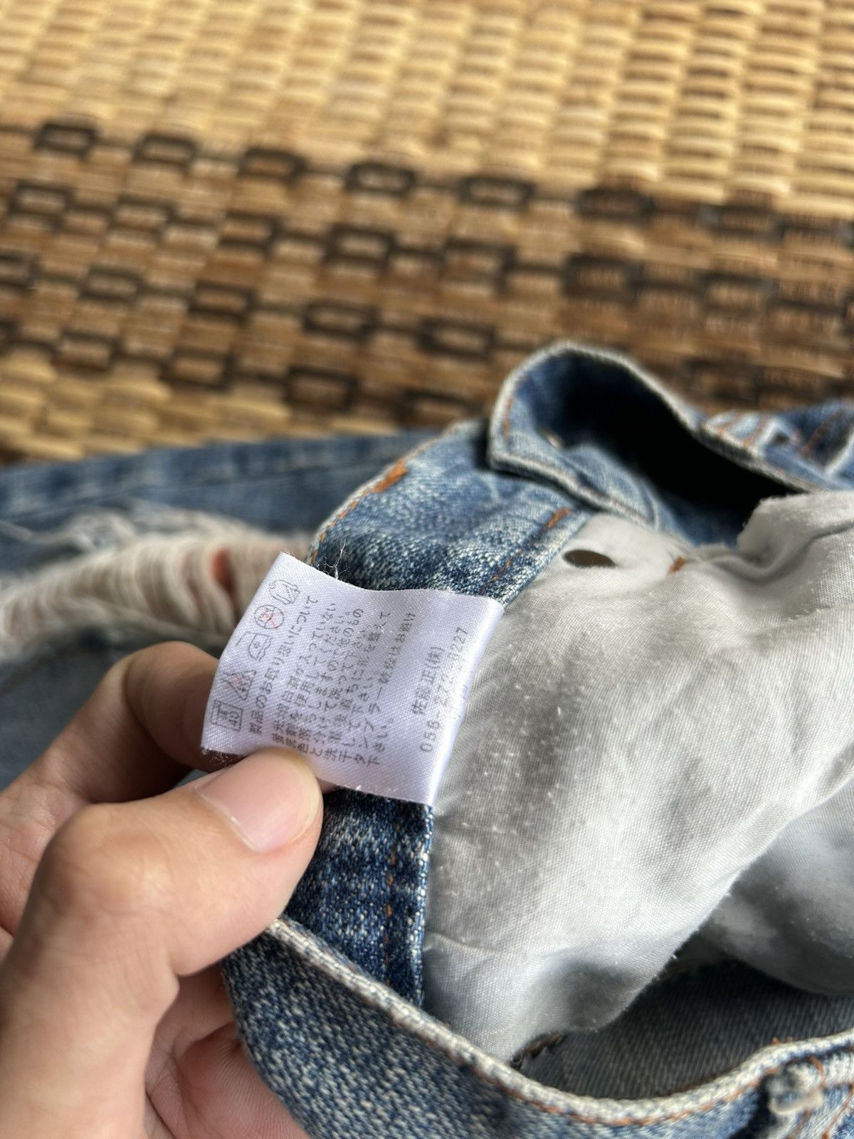 Japanese Brand × Kapital × Vintage Nylaus crew Japanese Distressed Denim Jeans Size US 30 / EU 46 - 10 Thumbnail