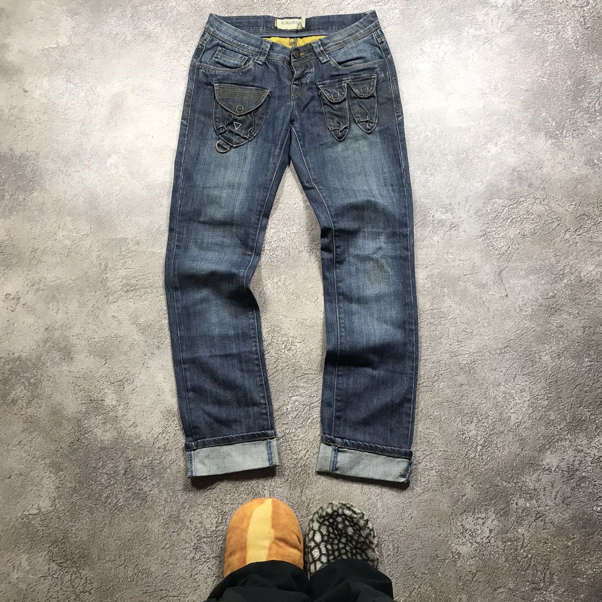 Japanese Brand vintage Faded Jeans japan distressed denim spring pants 90s Size 28" / US 6 / IT 42 - 2 Thumbnail