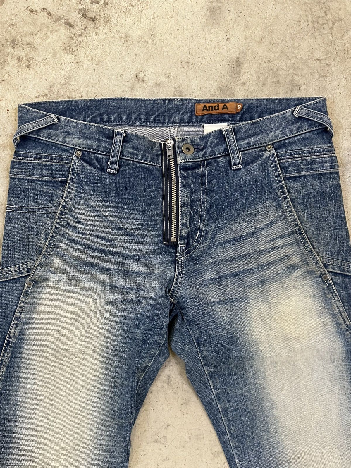 Japanese Brand Distressed And A Japan Denim Size US 32 / EU 48 - 2 Thumbnail
