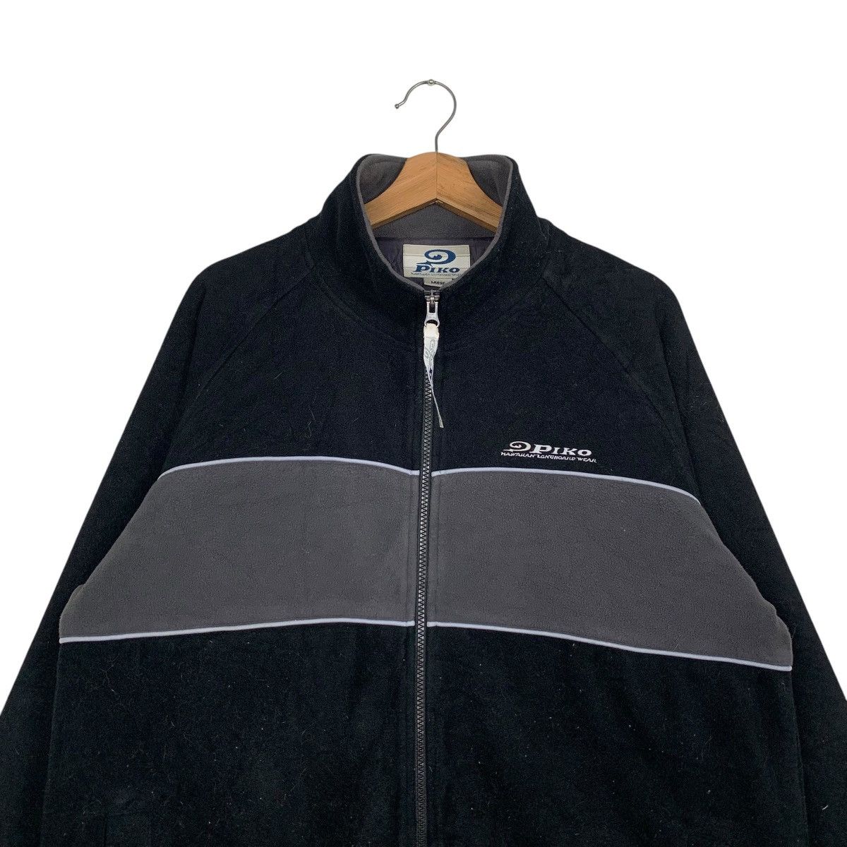 Japanese Brand 90's PIKO Hawaiian Longboard Wear Fleece Jacket #2770-C125 Size US L / EU 52-54 / 3 - 2 Thumbnail