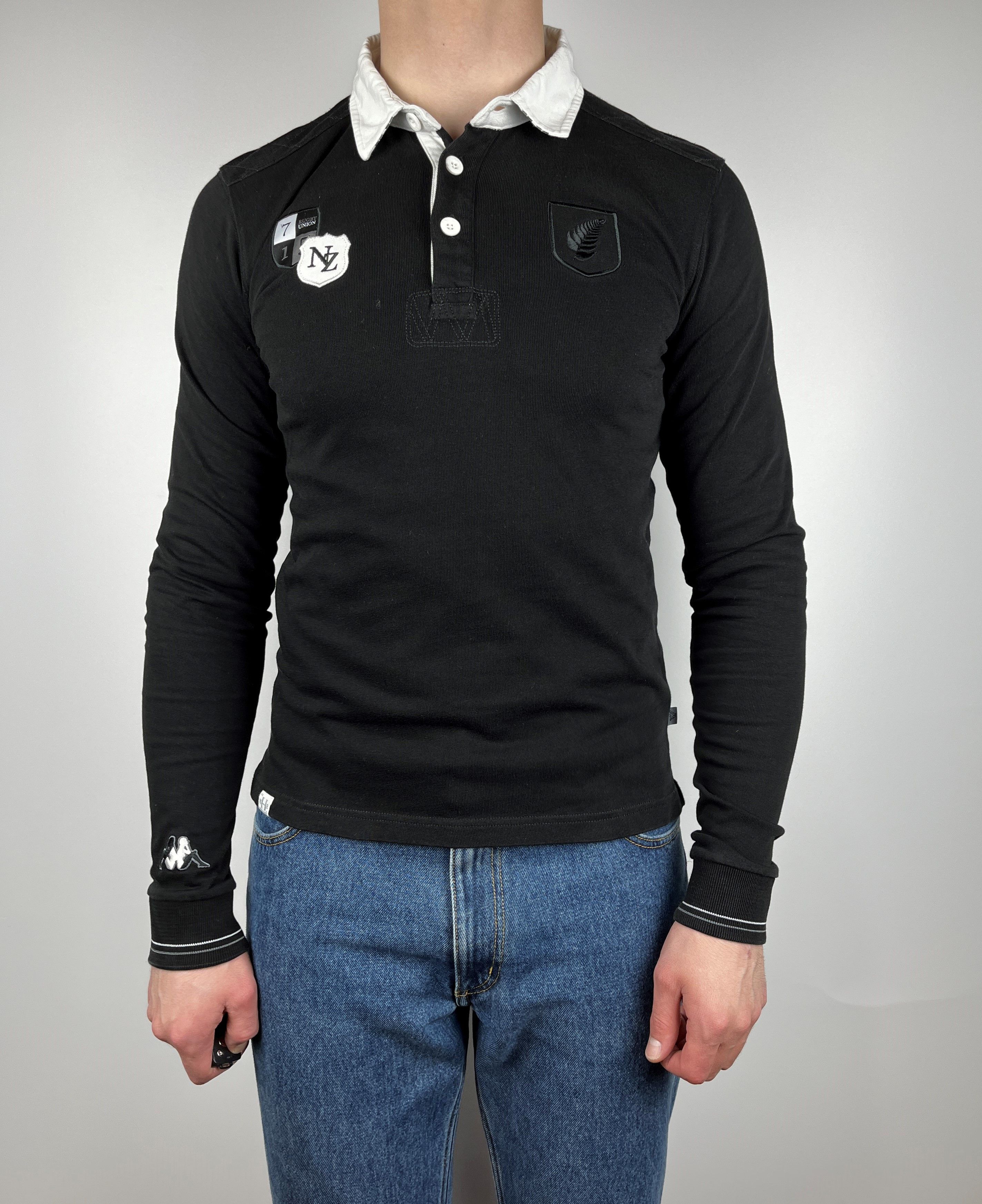 Canterbury of New Zealand × Kappa Kappa NZ New Zealand Rugby Union # 12 Polo Long Sleeve Shirt Size US S / EU 44-46 / 1 - 1 Thumbnail