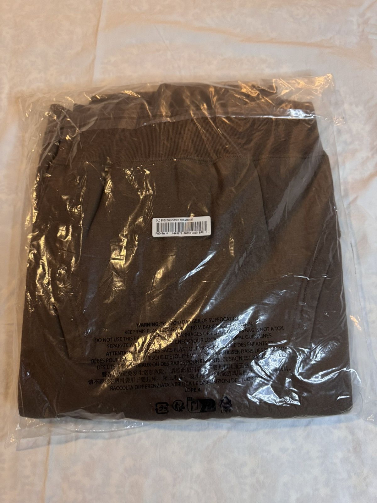 Supreme Supreme Dusty Brown Large Old English Hooded Sweatshirt Size US L / EU 52-54 / 3 - 2 Thumbnail