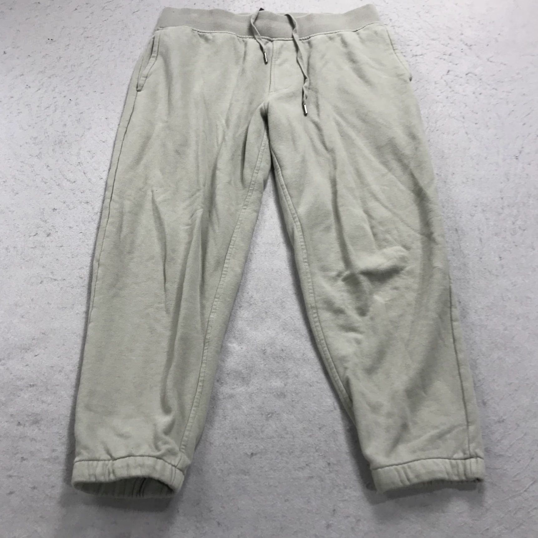 Cuts Cuts Joggers Men M Gray 100% Cotton Sweatpants Tapered Athletic Inseam 25 in Activewear Gym & Training Size US 31 - 2 Thumbnail
