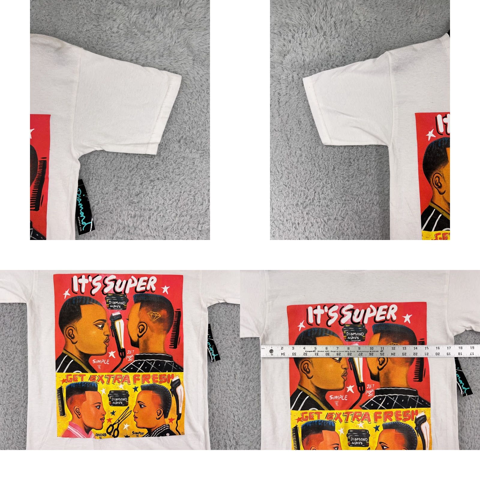 Diamond Supply Co. Diamond Supply Co Shirt Mens Small White Its Super Extra Fresh Barber Shop Size US S / EU 44-46 / 1 - 8 Thumbnail