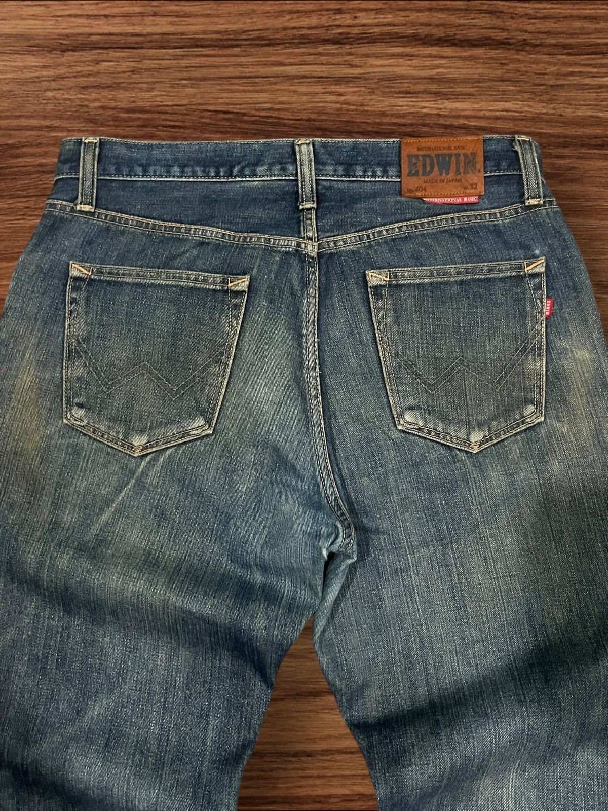 Edwin × Japanese Brand Vintage Japanese Brand Edwin Blue Mud Washed Distressed Jean Size US 32 / EU 48 - 7 Thumbnail