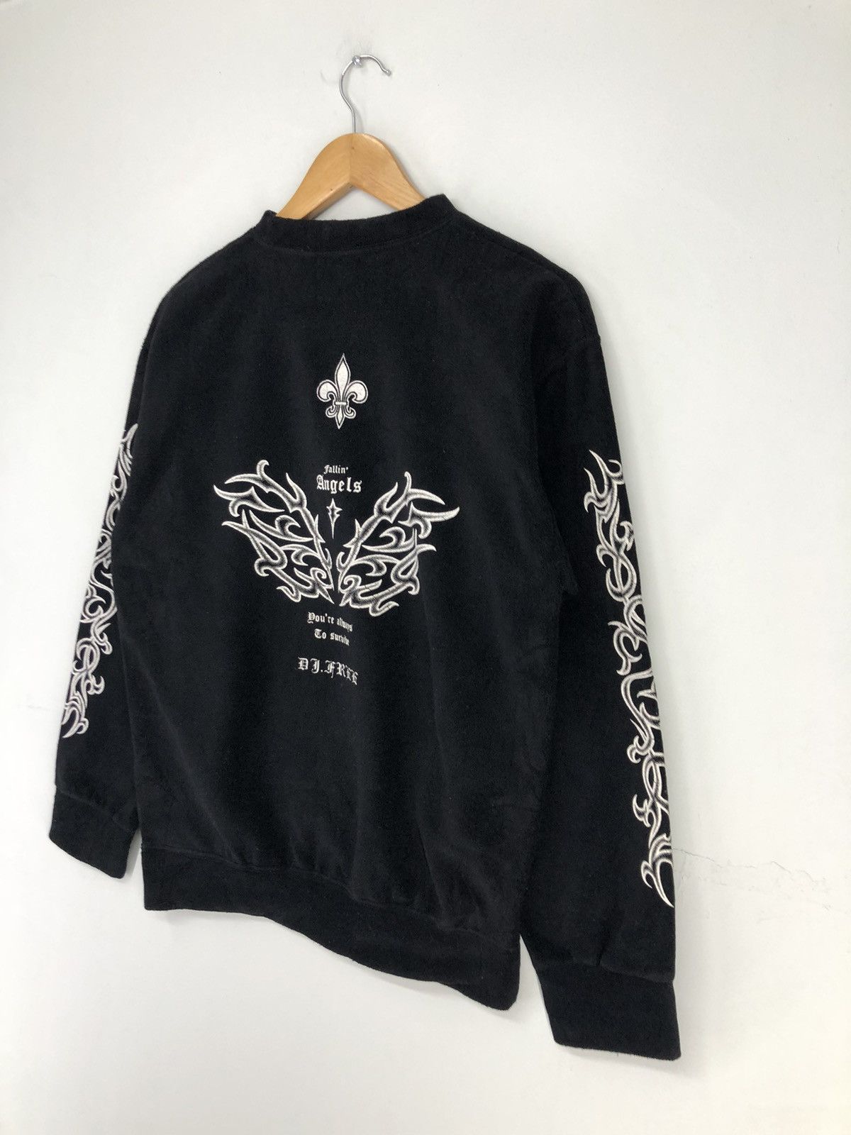 Japanese Brand Vintage Dj Free Fallin Angle Fleece Crewneck Sweatshirt Size US M / EU 48-50 / 2 - 11 Thumbnail